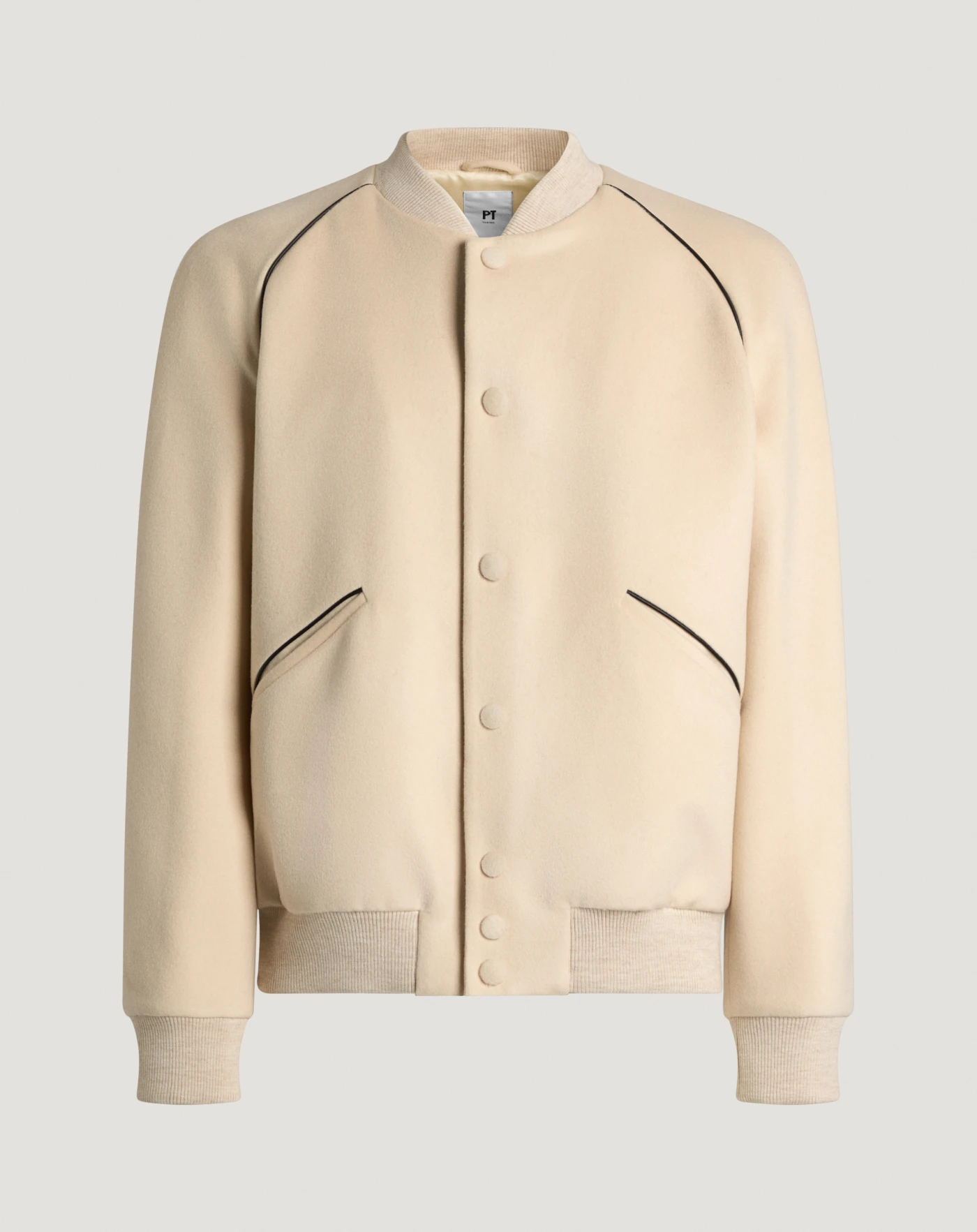 Jacket in wool and cashmere drap
