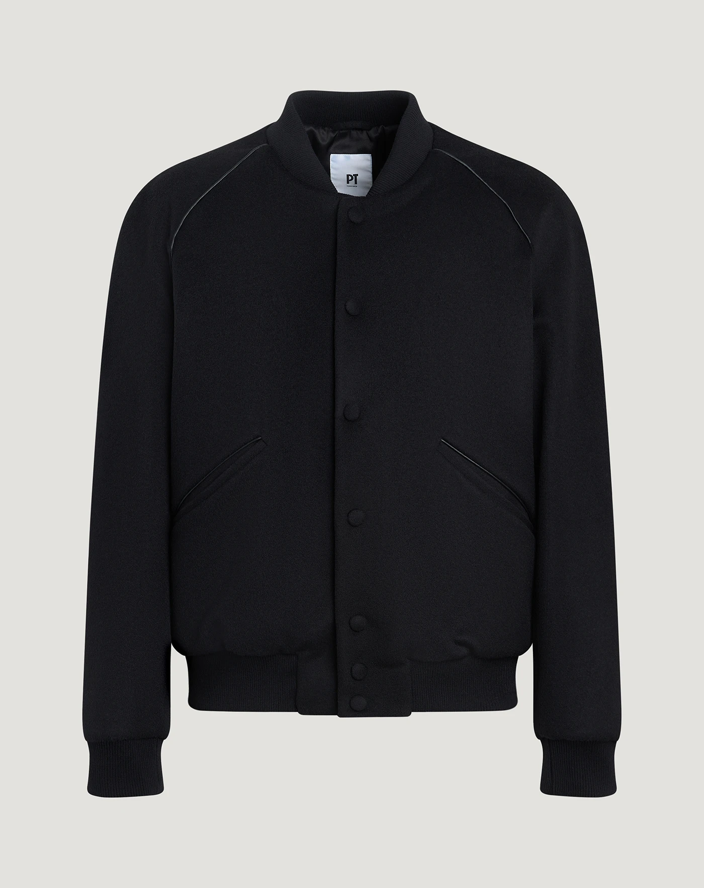 Jacket in wool and cashmere drap