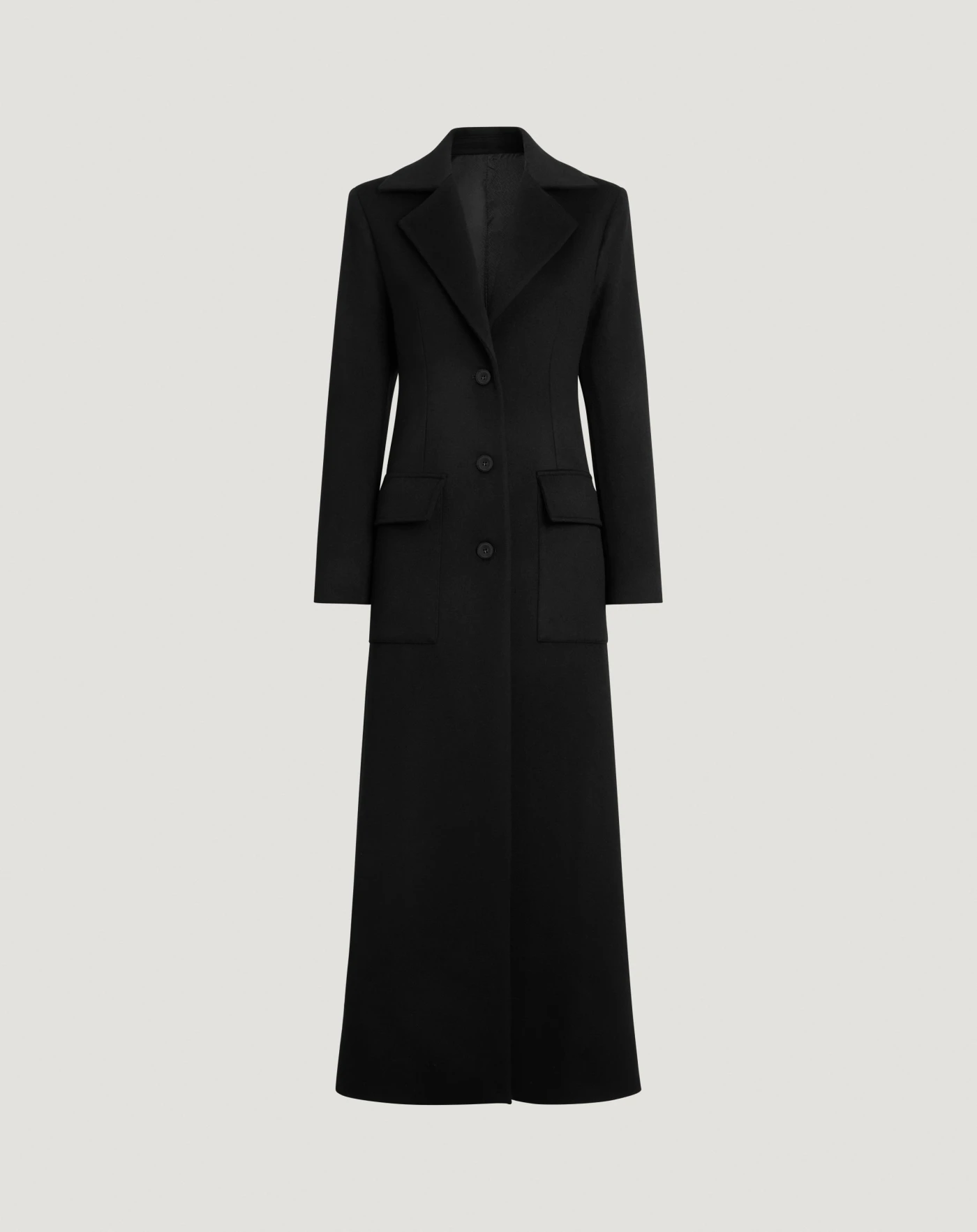 Cappotto in drap di lana e cachemire