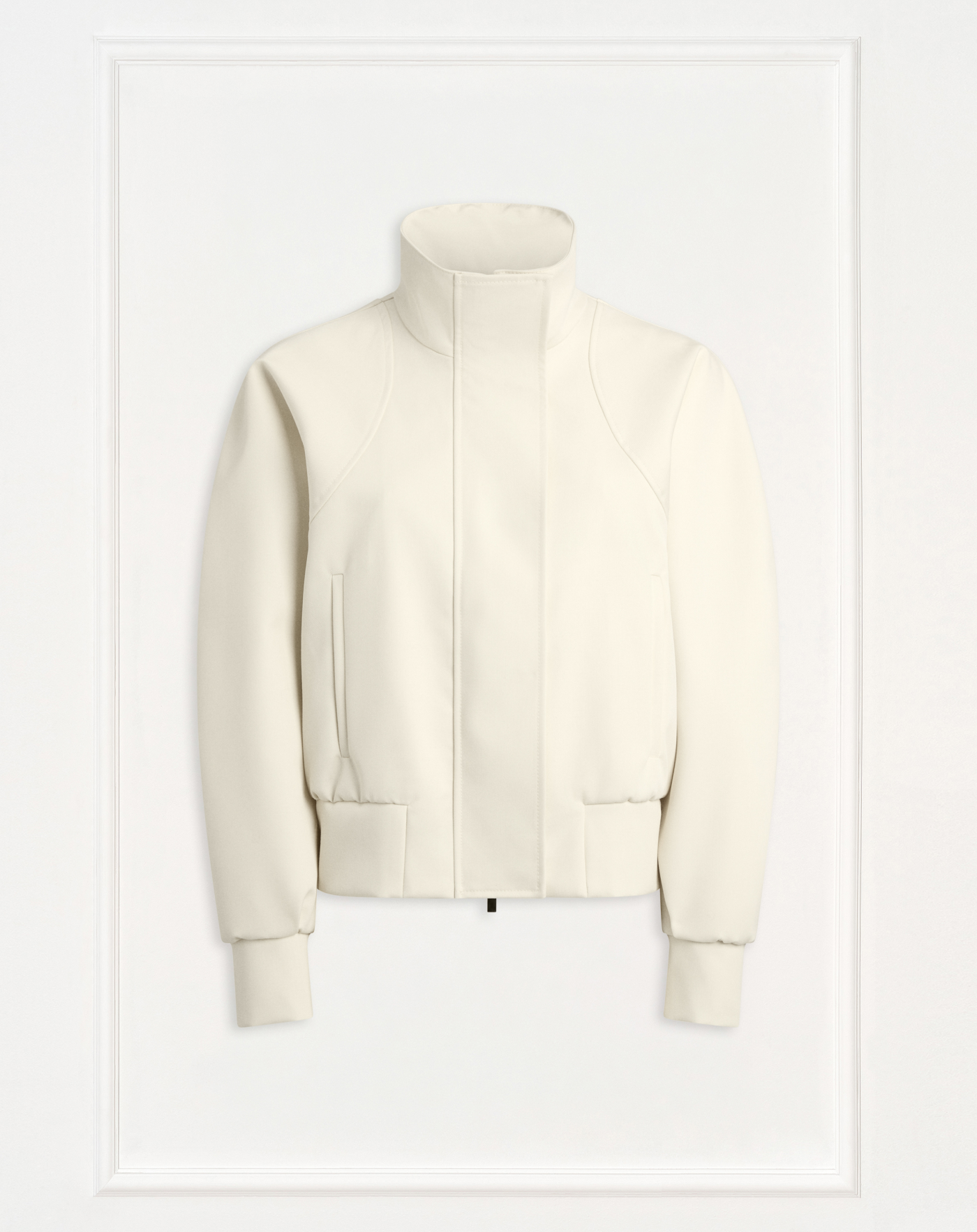Jacket in wool drill