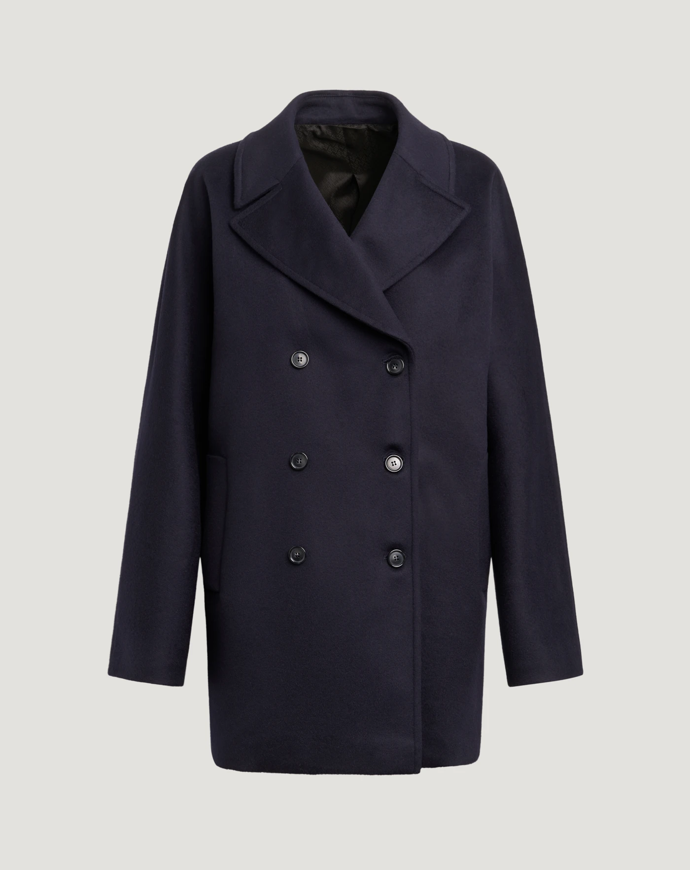 Cappotto in drap di lana e cachemire