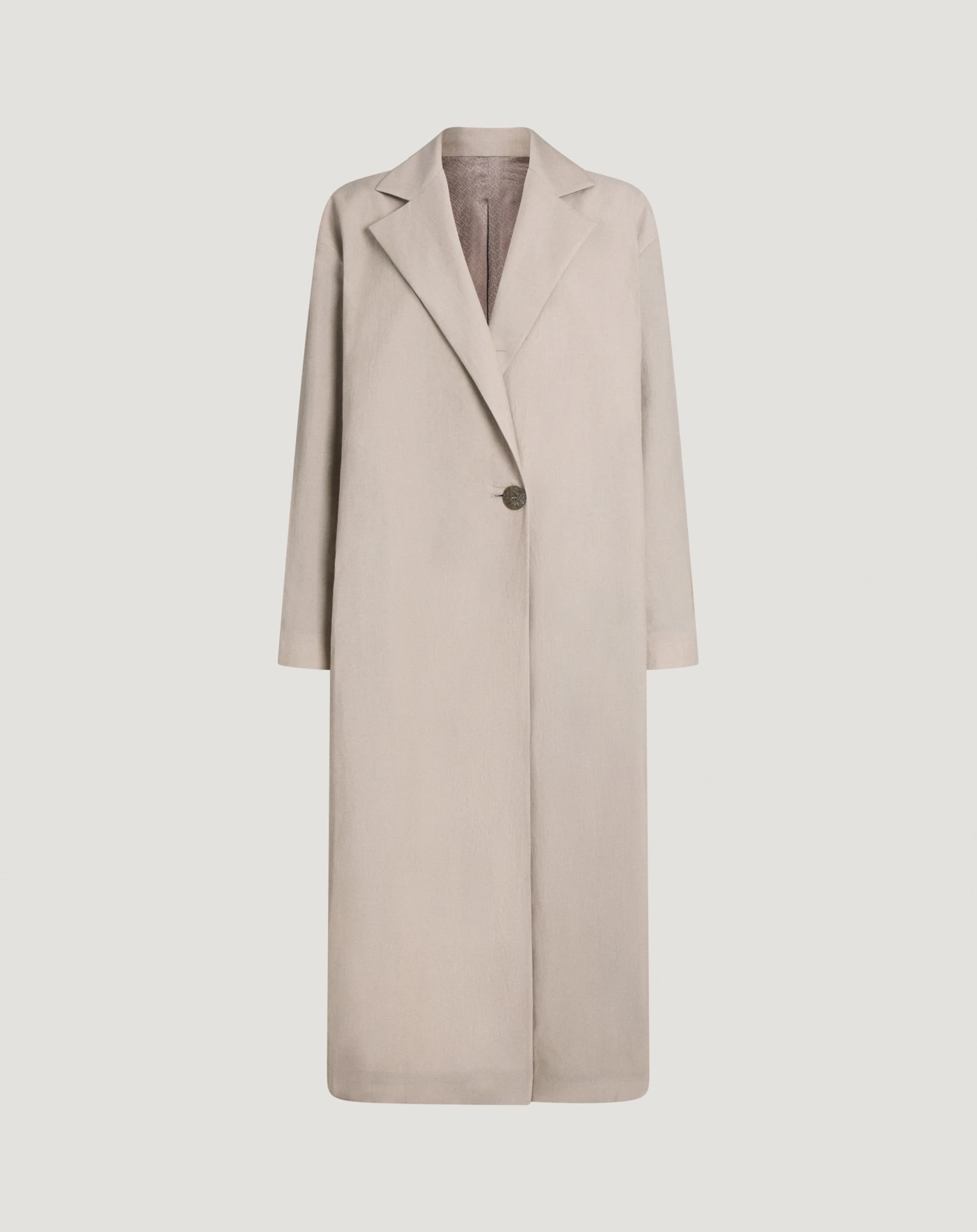 Cappotto in lana e lino