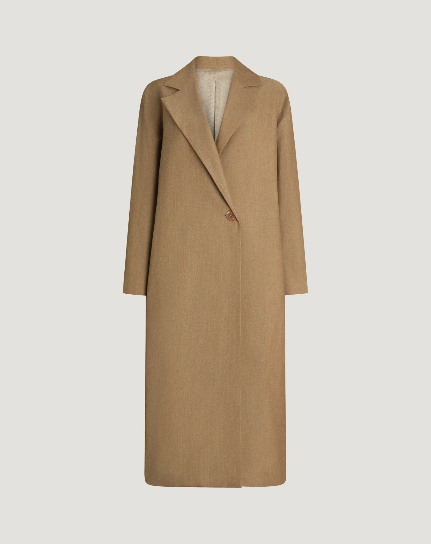 Cappotto in lana e lino