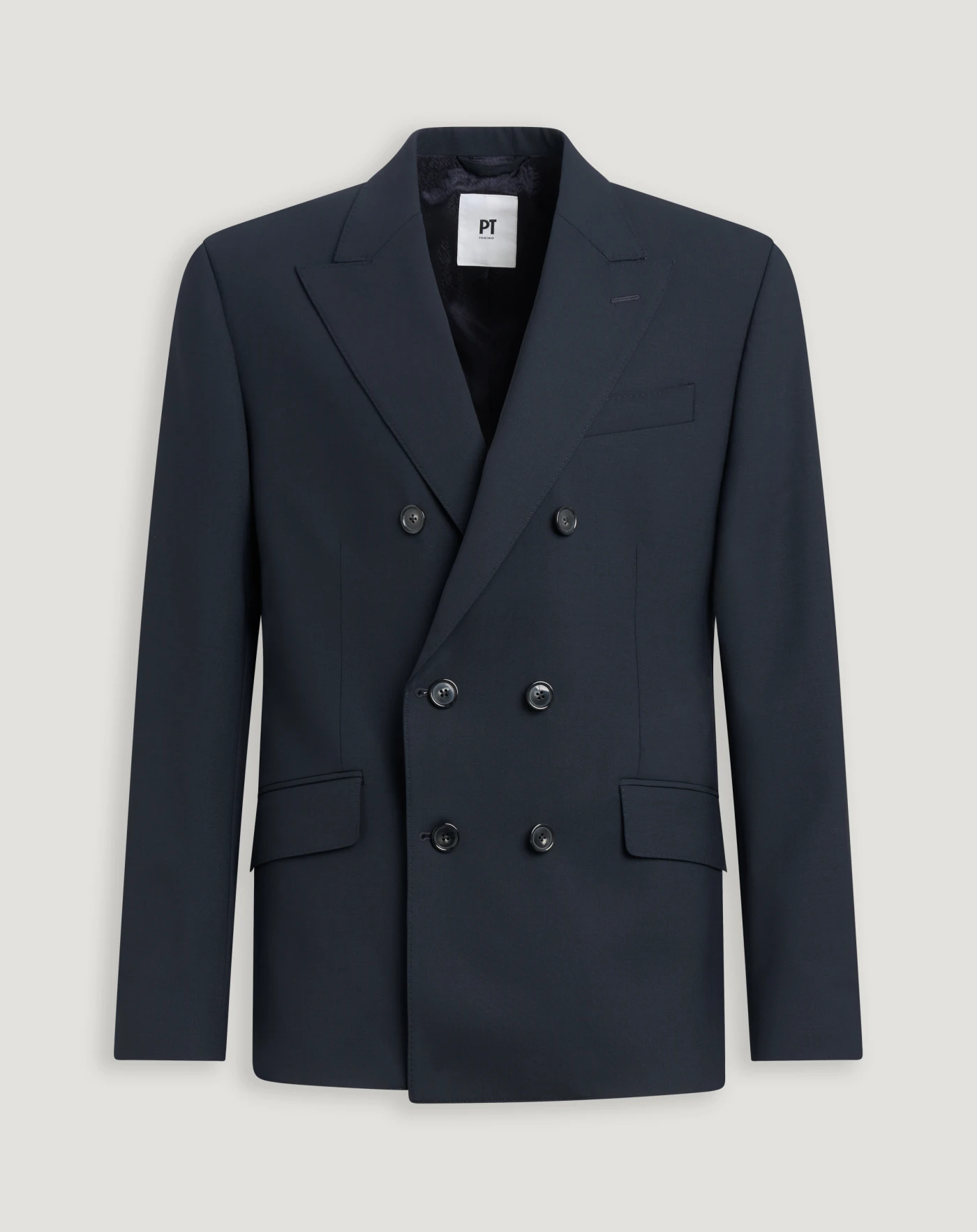 Giacca doppiopetto in lana tropical