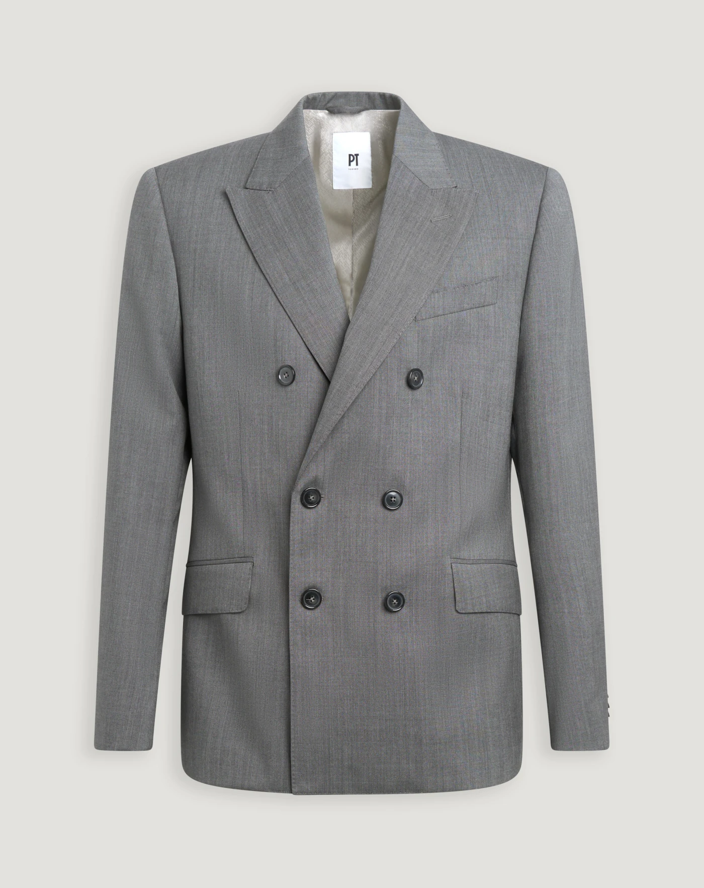 Double-breasted wool jacket