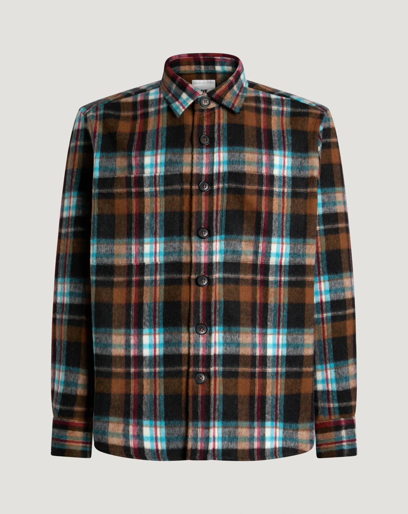 Jacke aus Wolle mit Karomuster
