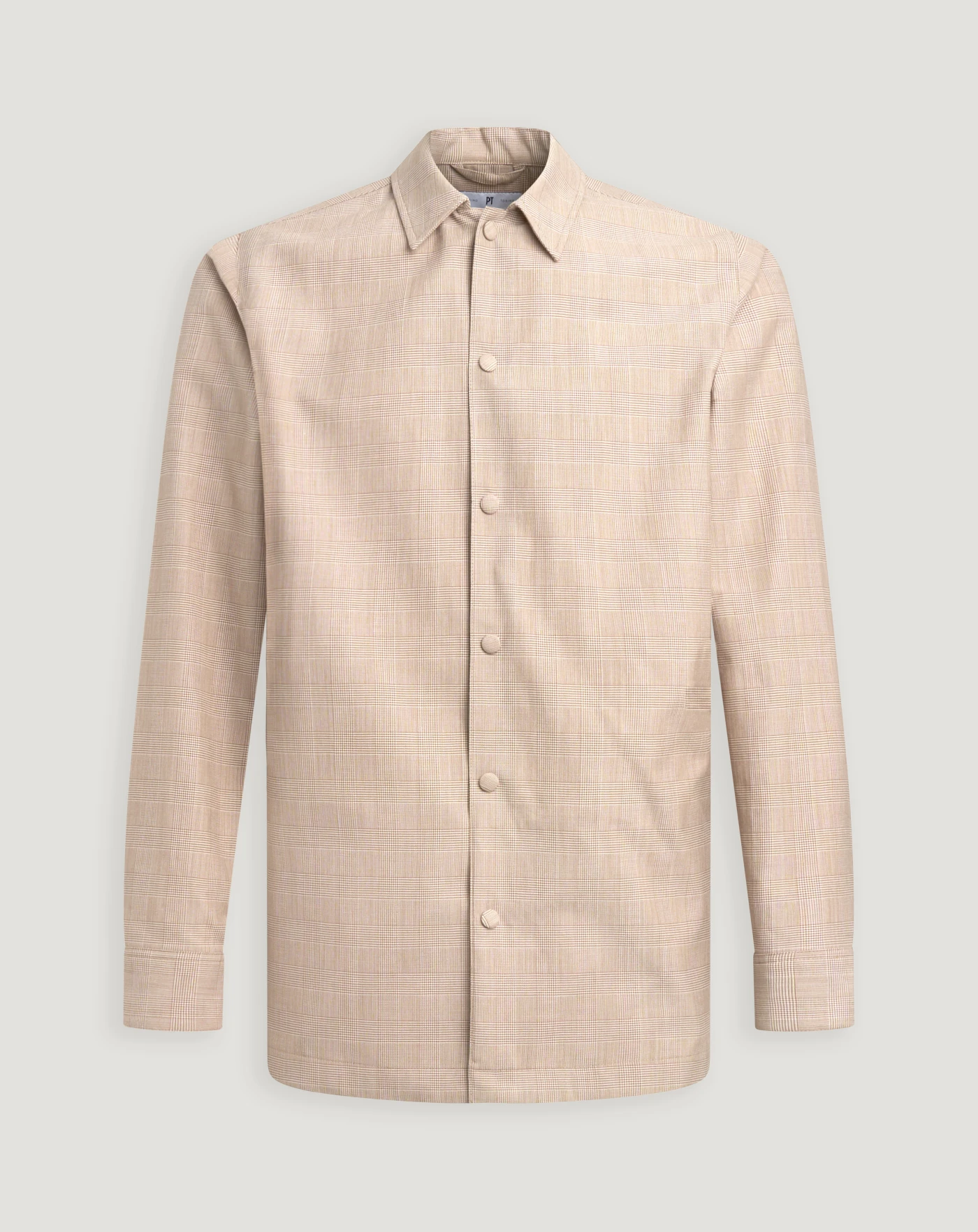 Giacca in lana e cotone check