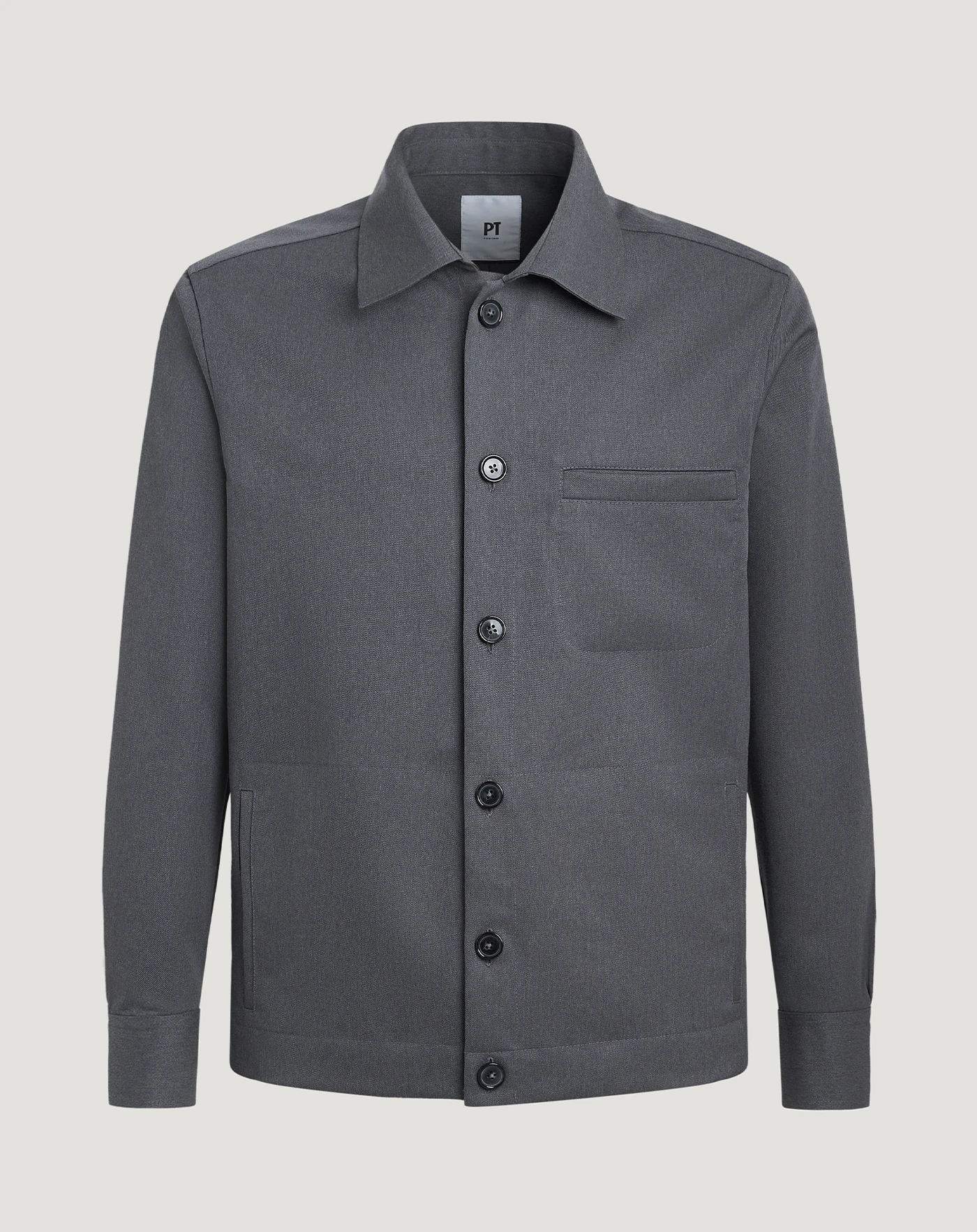 Jacket in wool drill