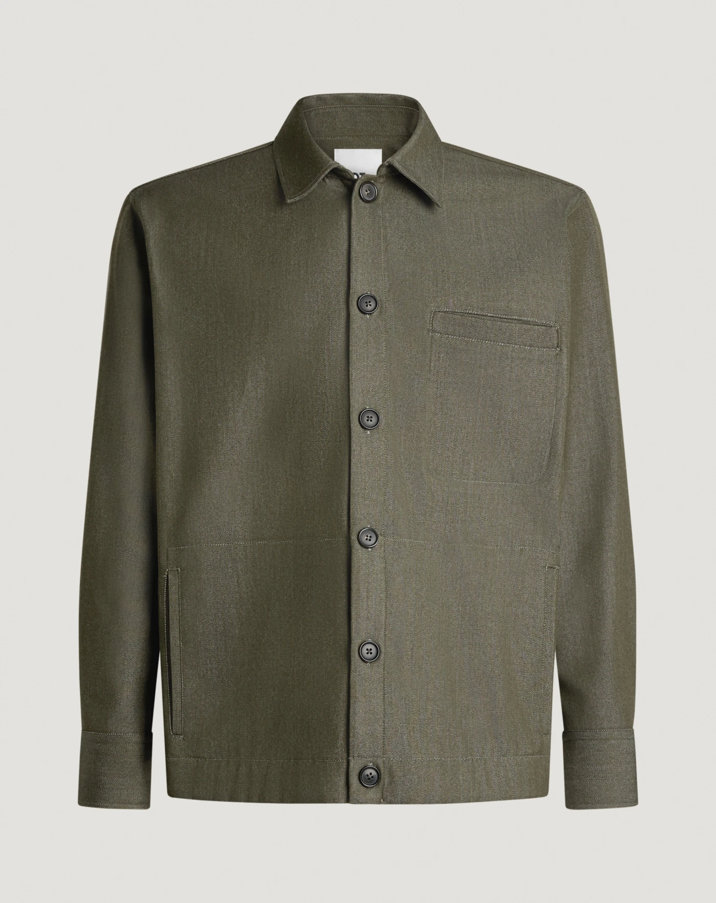 Jacket in wool and cotton