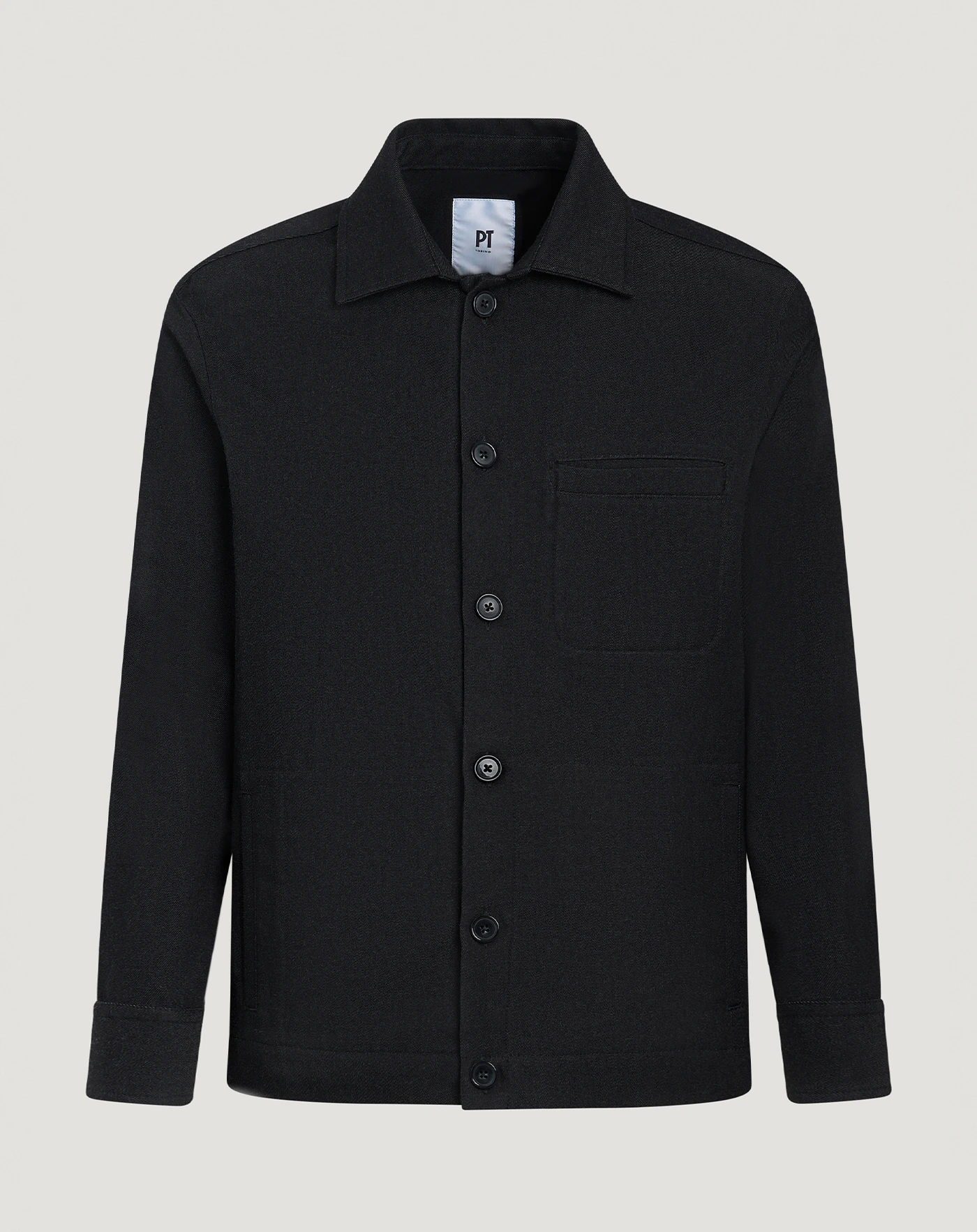 Jacket in wool and cotton