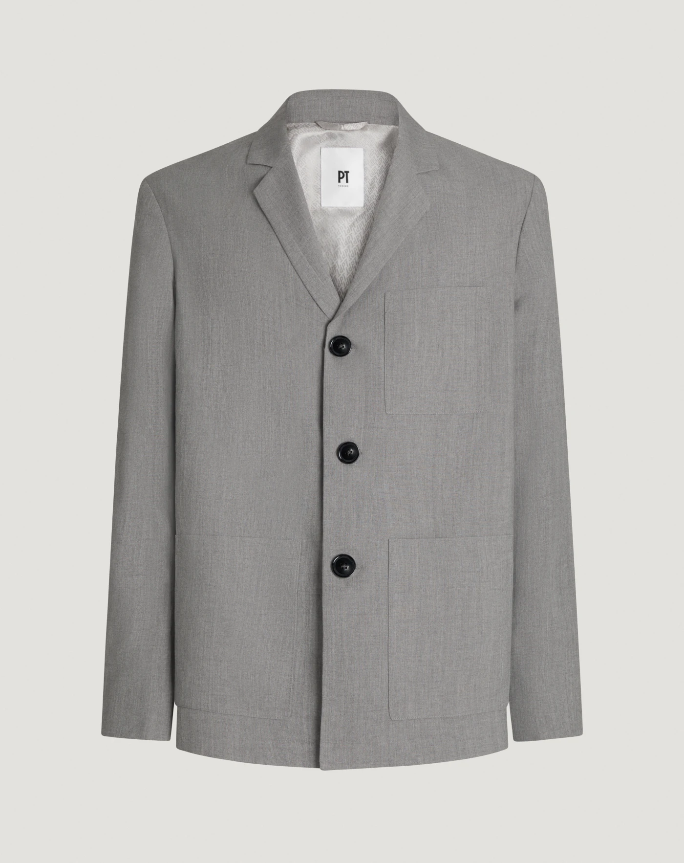 Blazer aus Wolle und Leinen