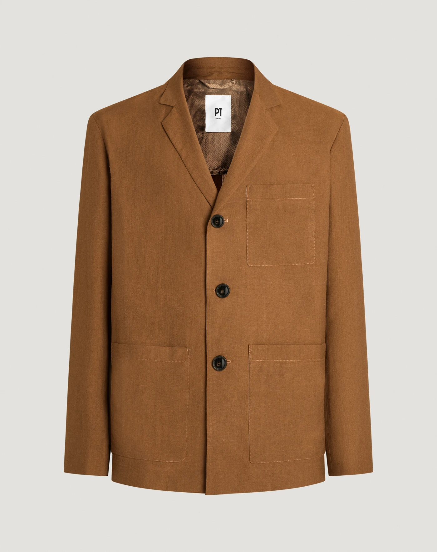 Blazer aus Wolle und Leinen