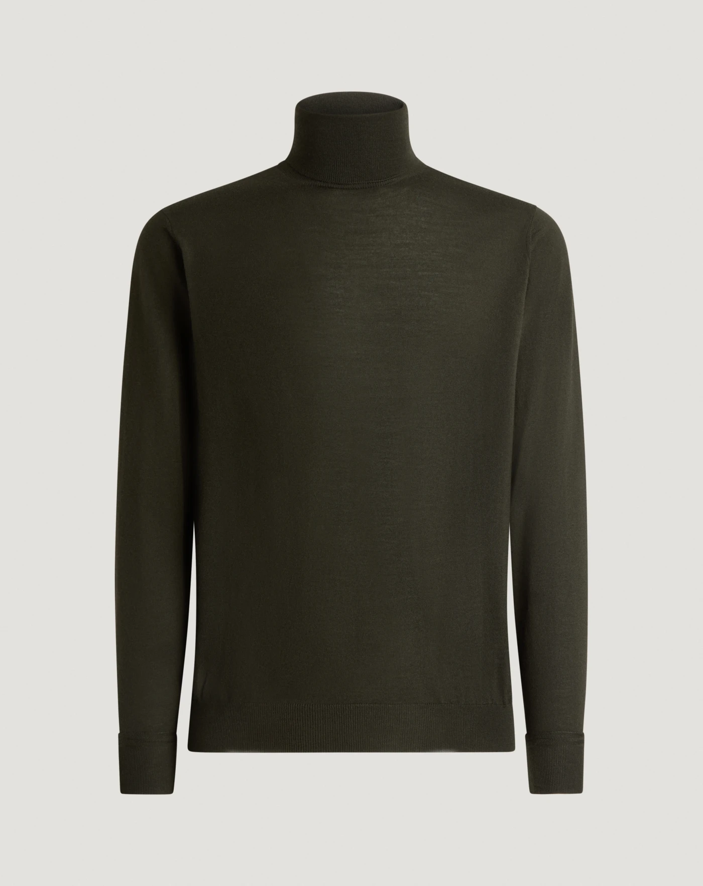 Wool polo neck jumper