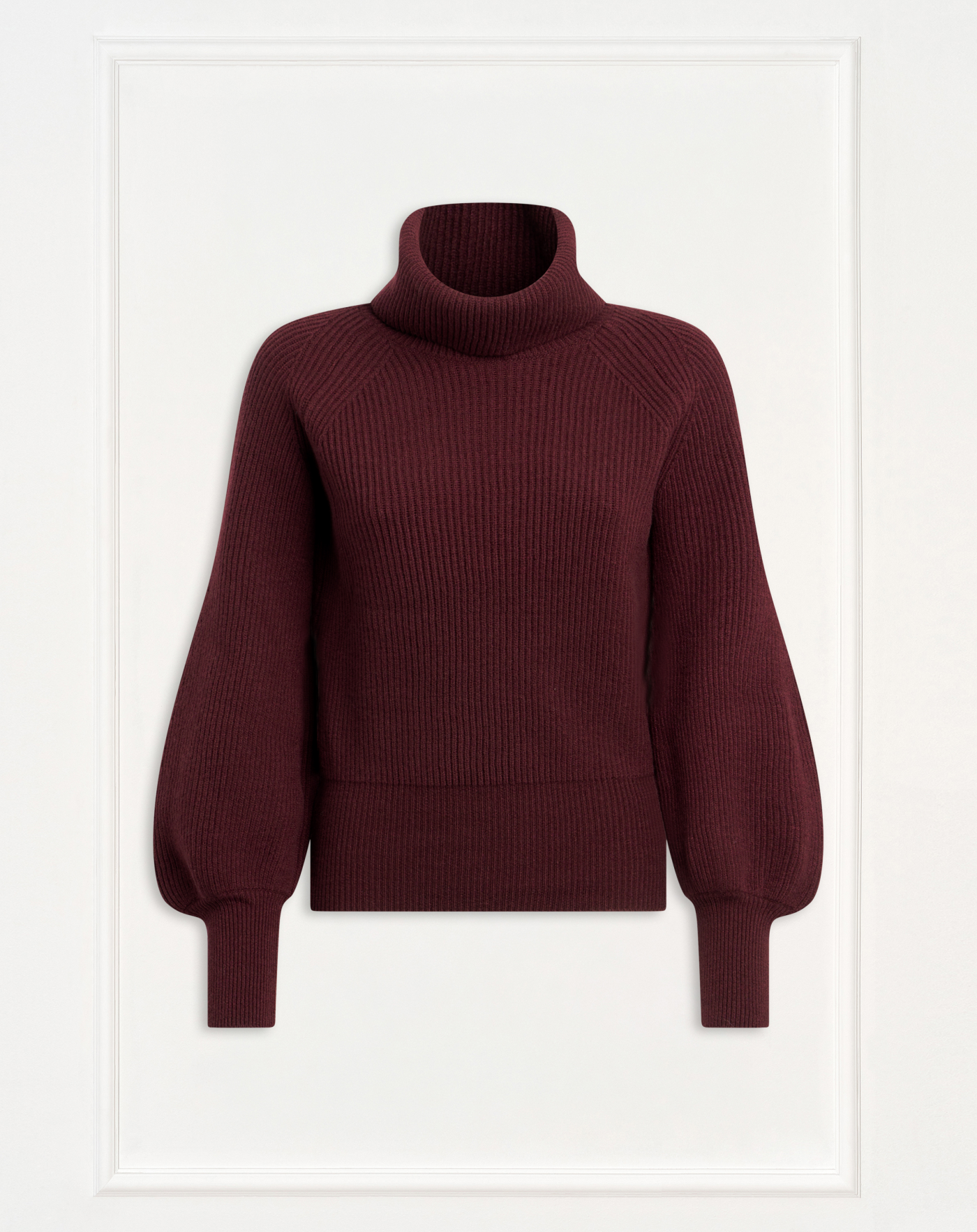 Adriana polo neck jumper in wool