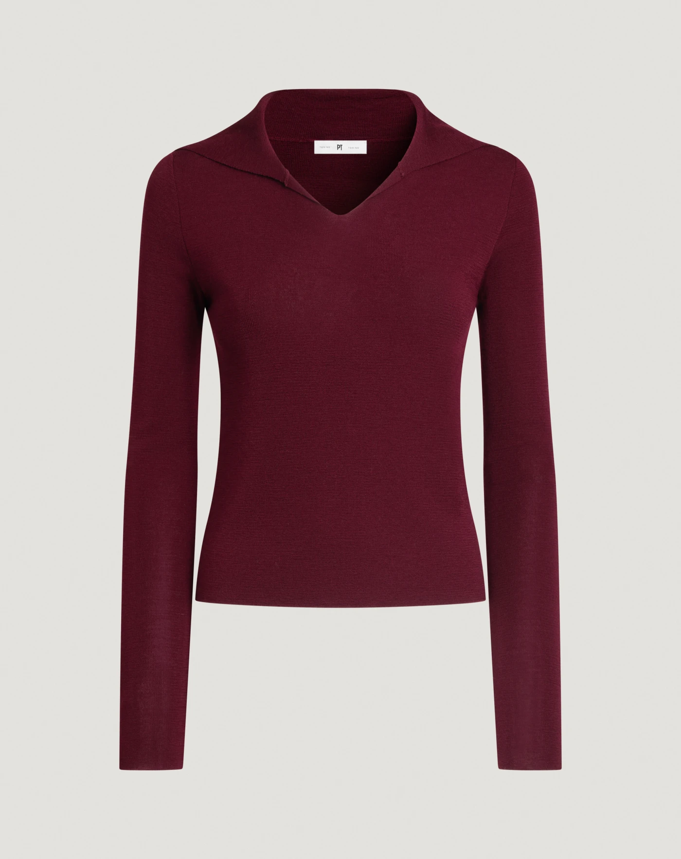 Polo neck jumper in wool