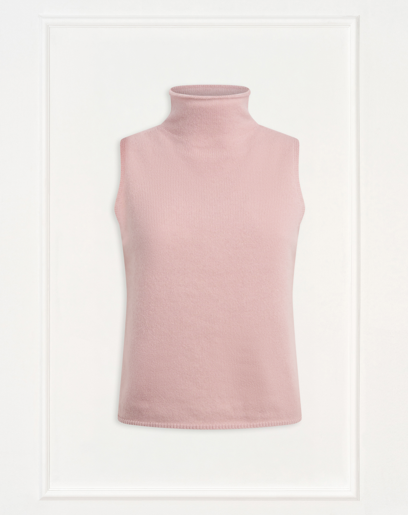 Knitwear - CHIARA Sleeveless Knit Top, High Neck