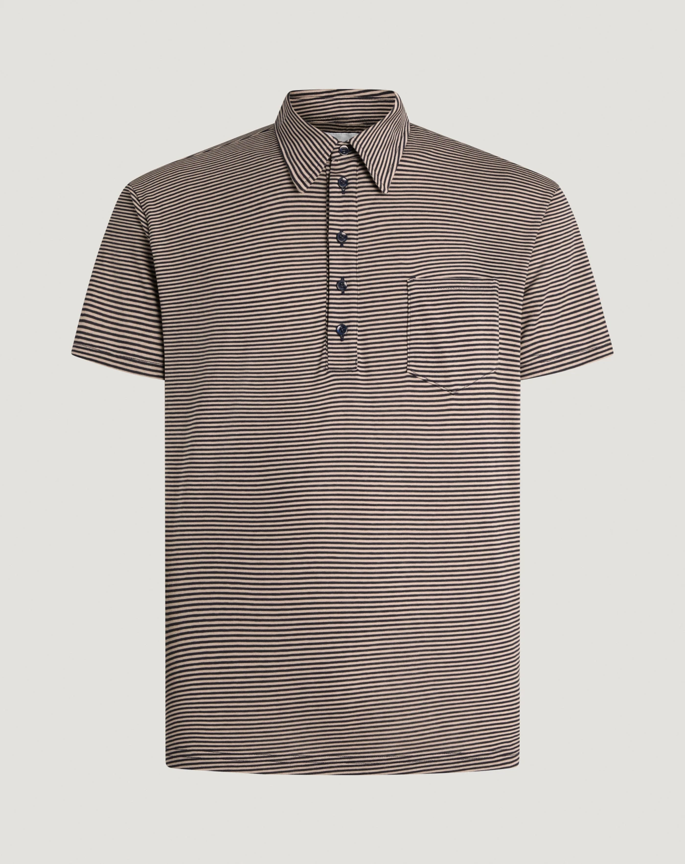 T-shirt in jersey di cotone e seta a righe
