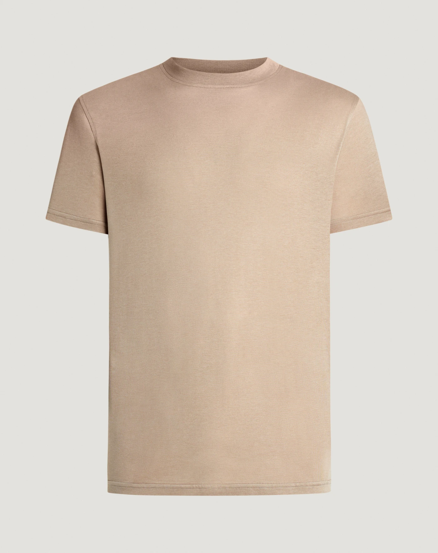 T-shirt in jersey di cotone e seta