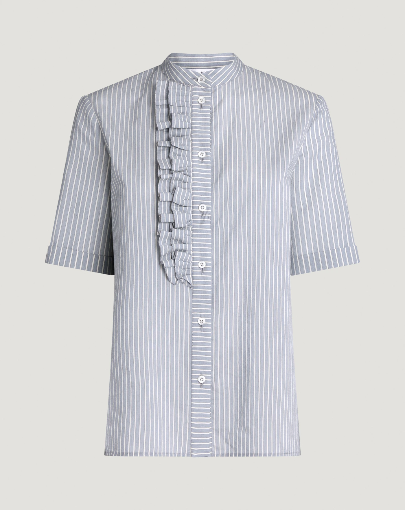 Camicia in popeline di cotone e seta