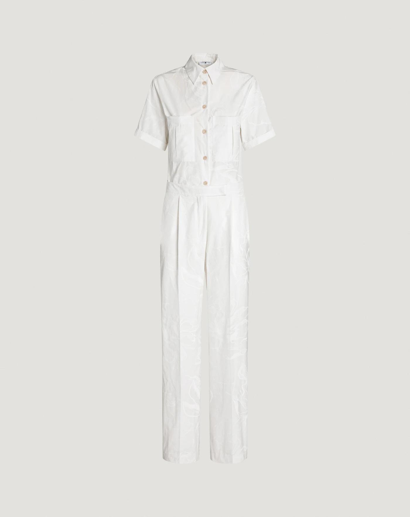 Tuta in popeline stretch