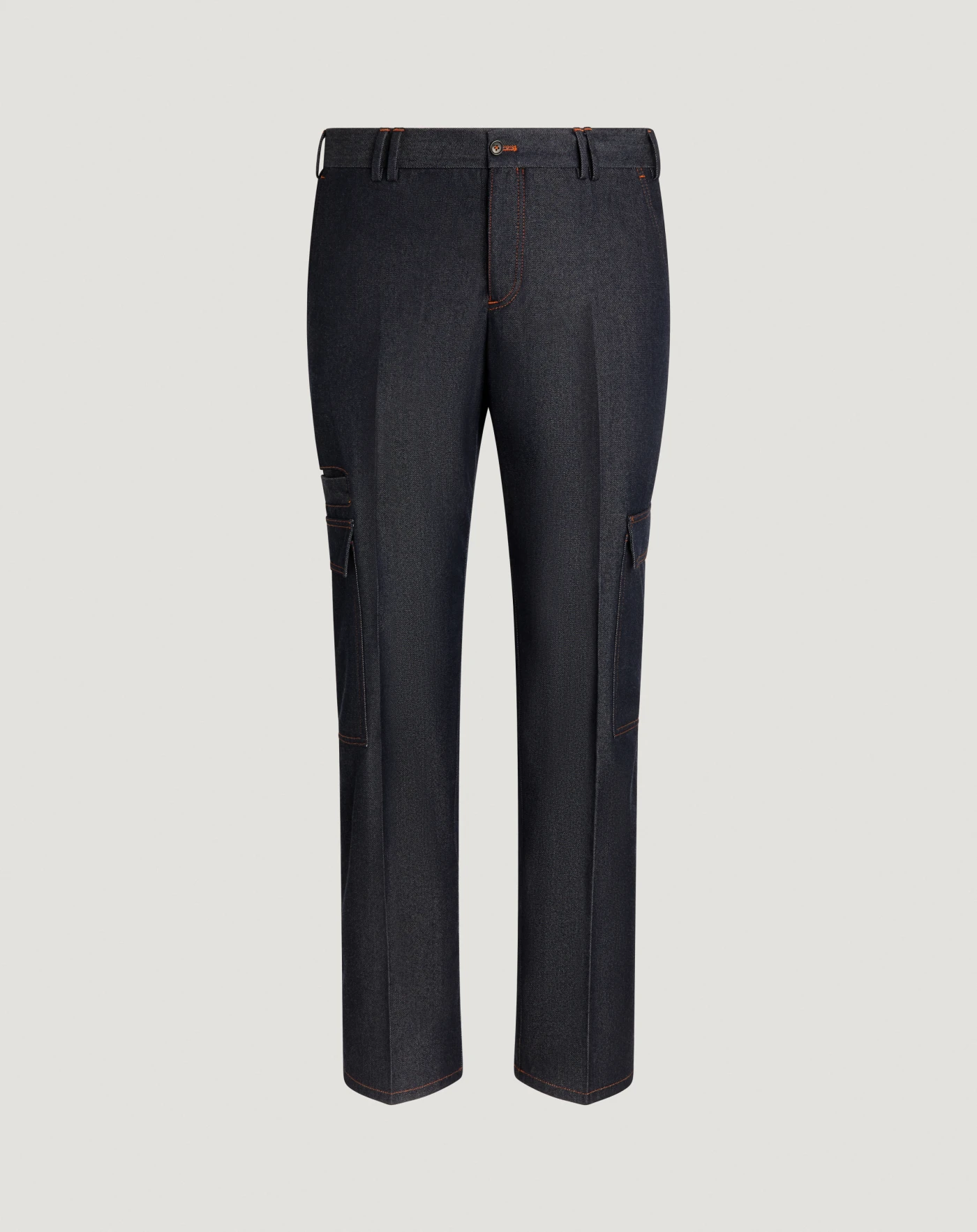 Michael cargo trousers in wool and cotton