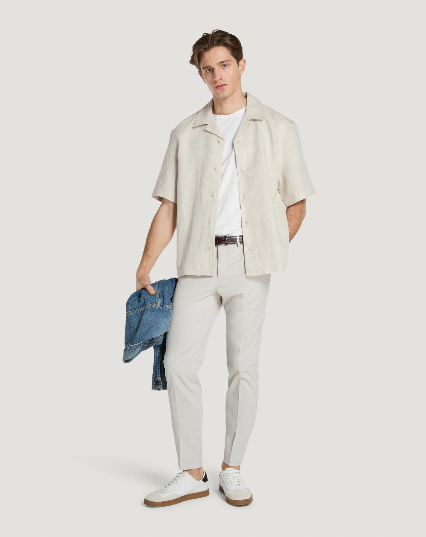 Master stretch tricotine trousers for men, gray | PT Torino