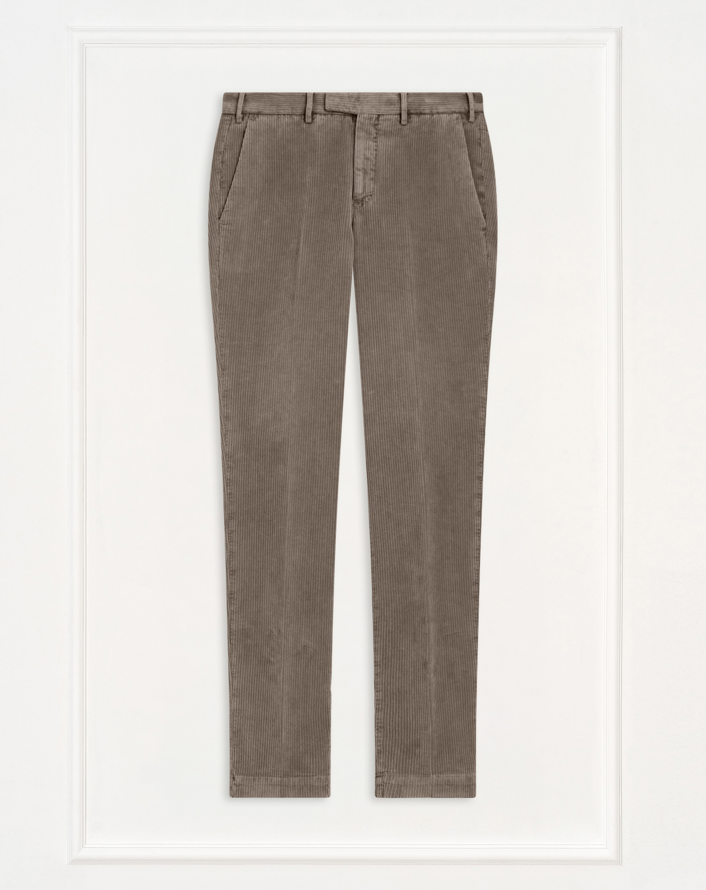 Master trousers in faded-effect velvet