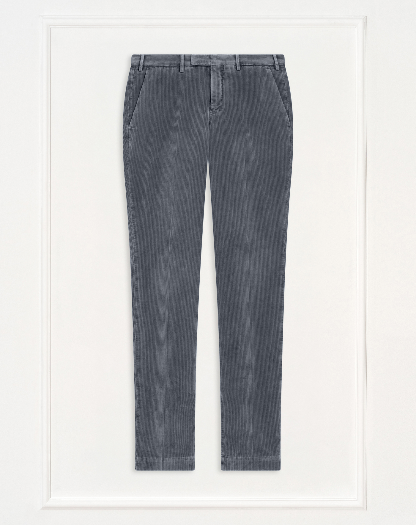 Master trousers in faded-effect velvet