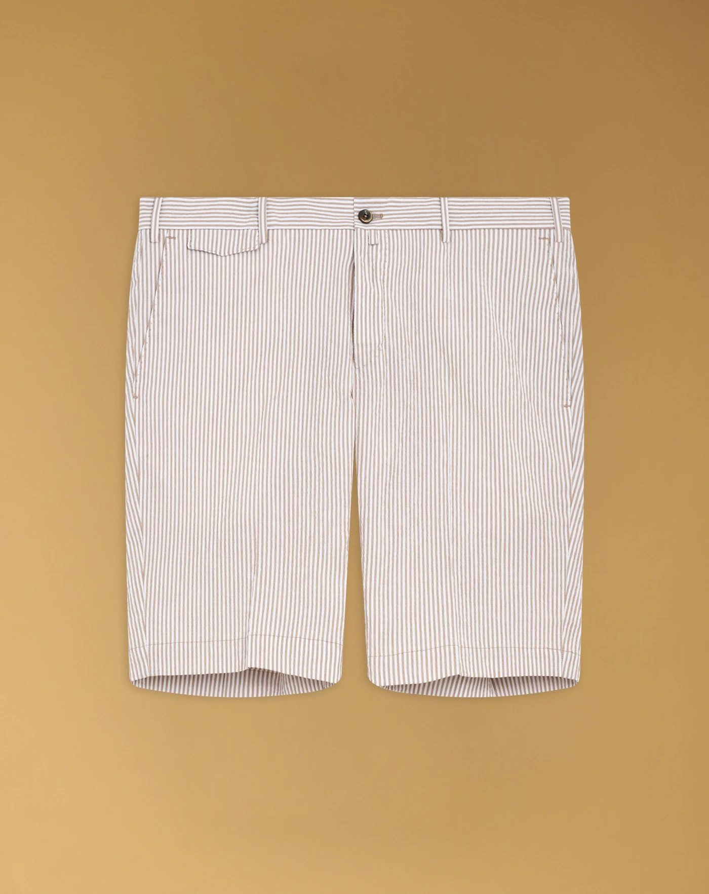Bermuda shorts in cotton seersucker