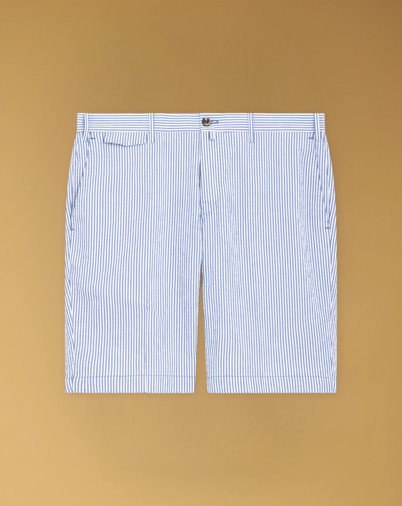 Bermuda shorts in cotton seersucker
