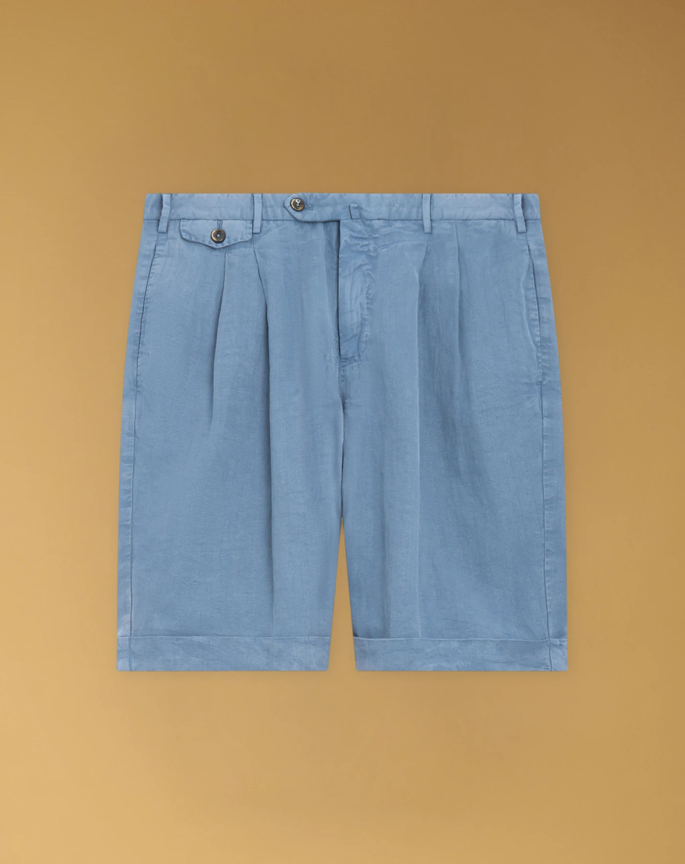 Bermuda in cotone e lino