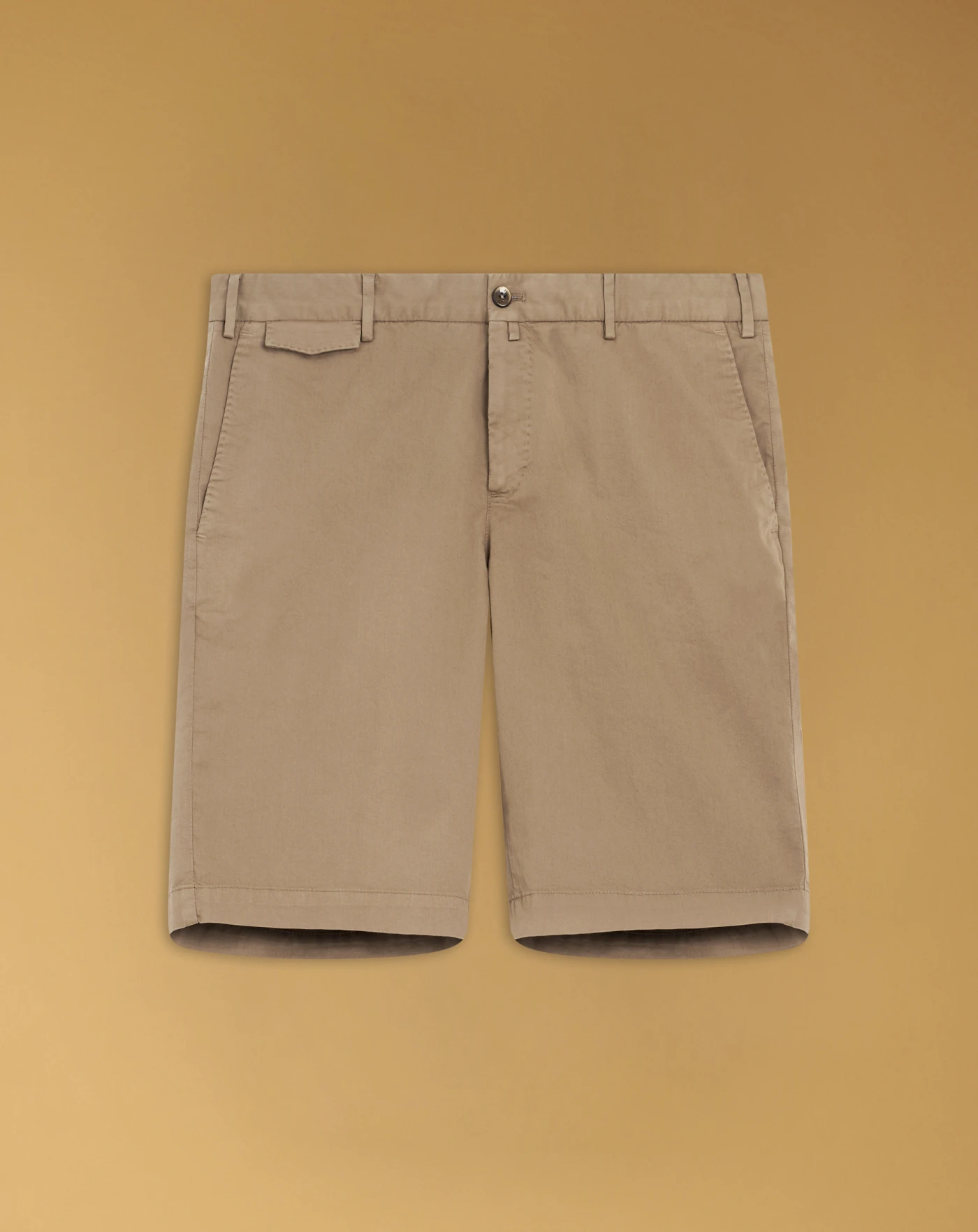 Stretch gabardine Bermuda shorts