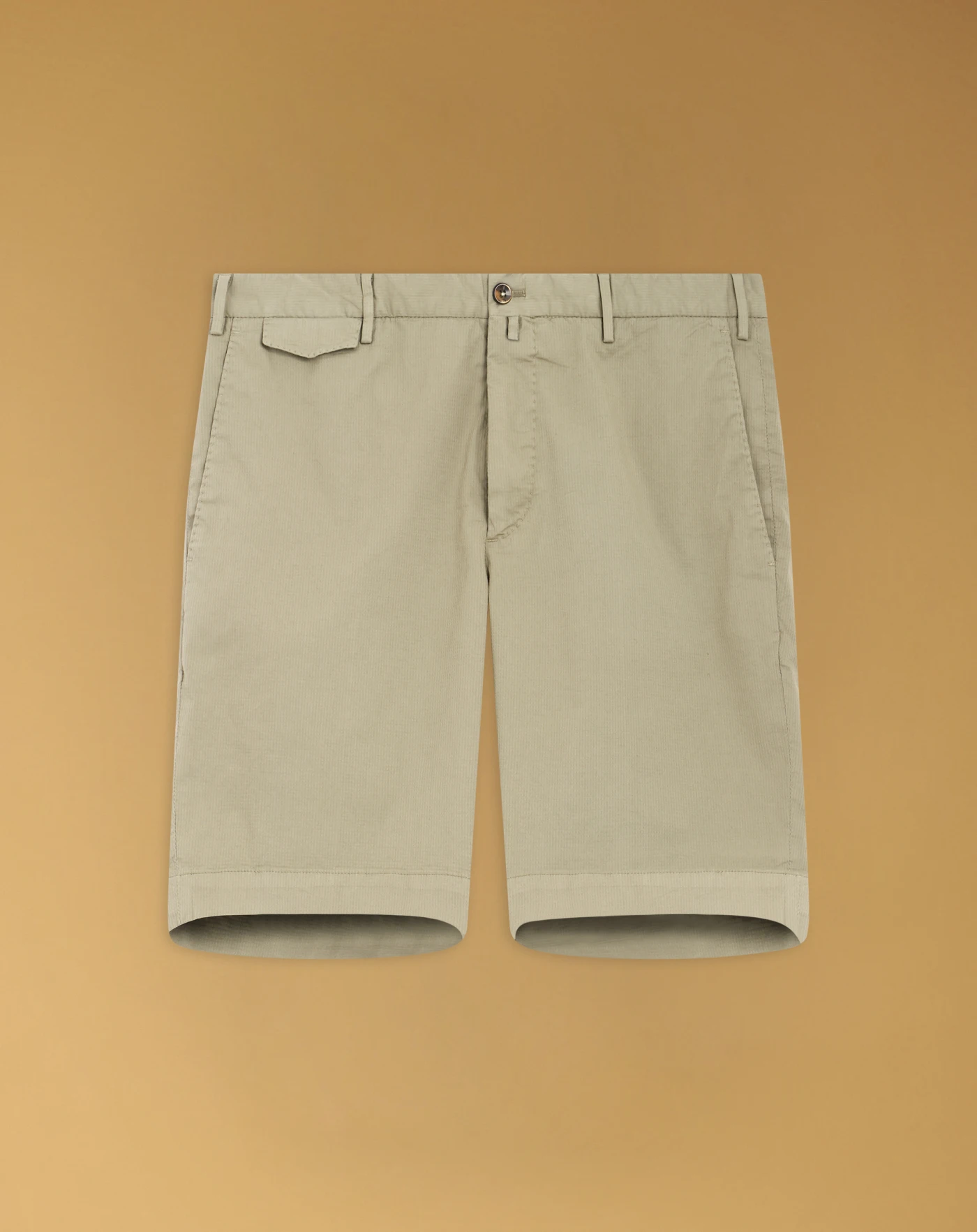 Bermuda shorts in cotton seersucker