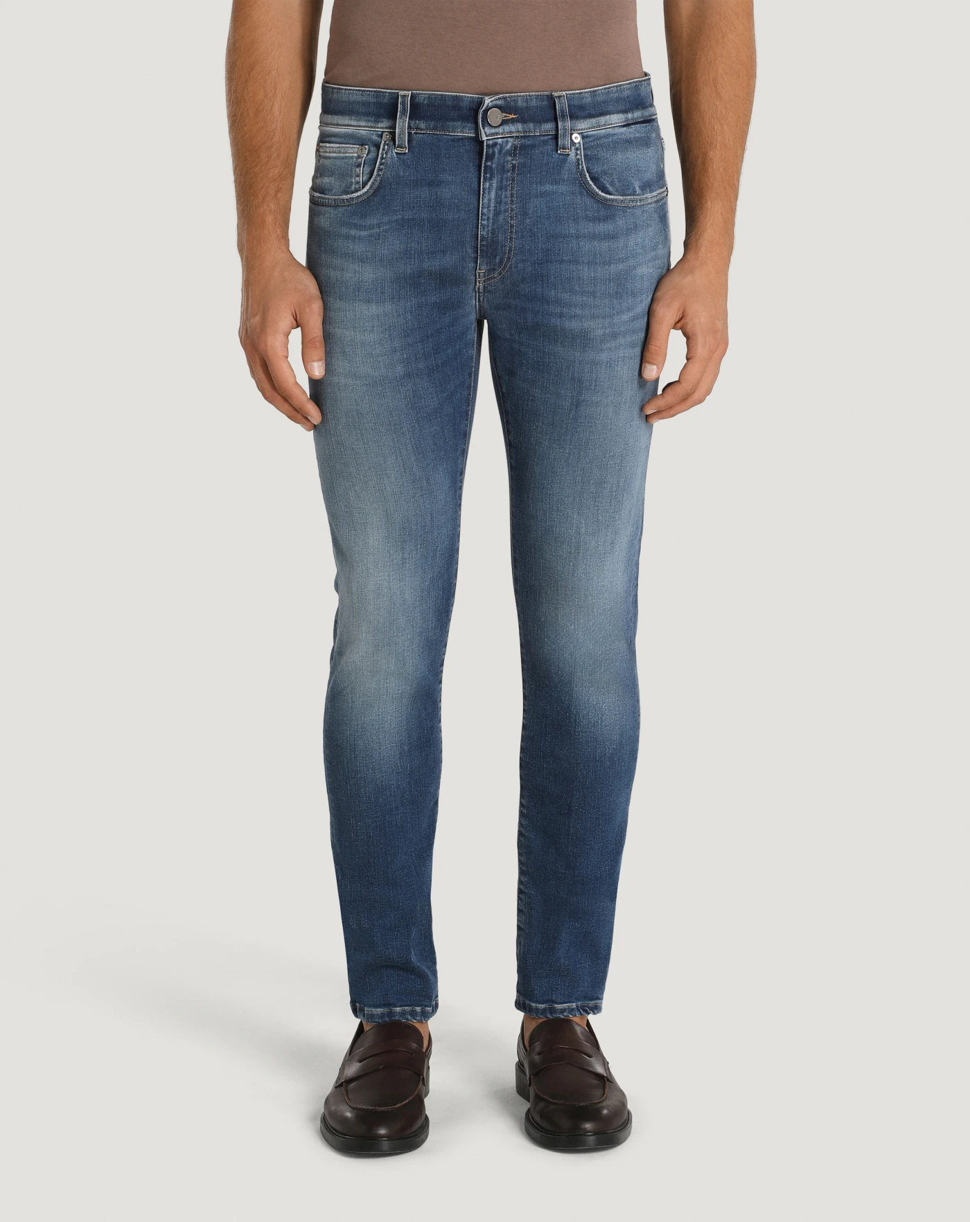 Swing indigo denim jeans for men, blue | PT Torino