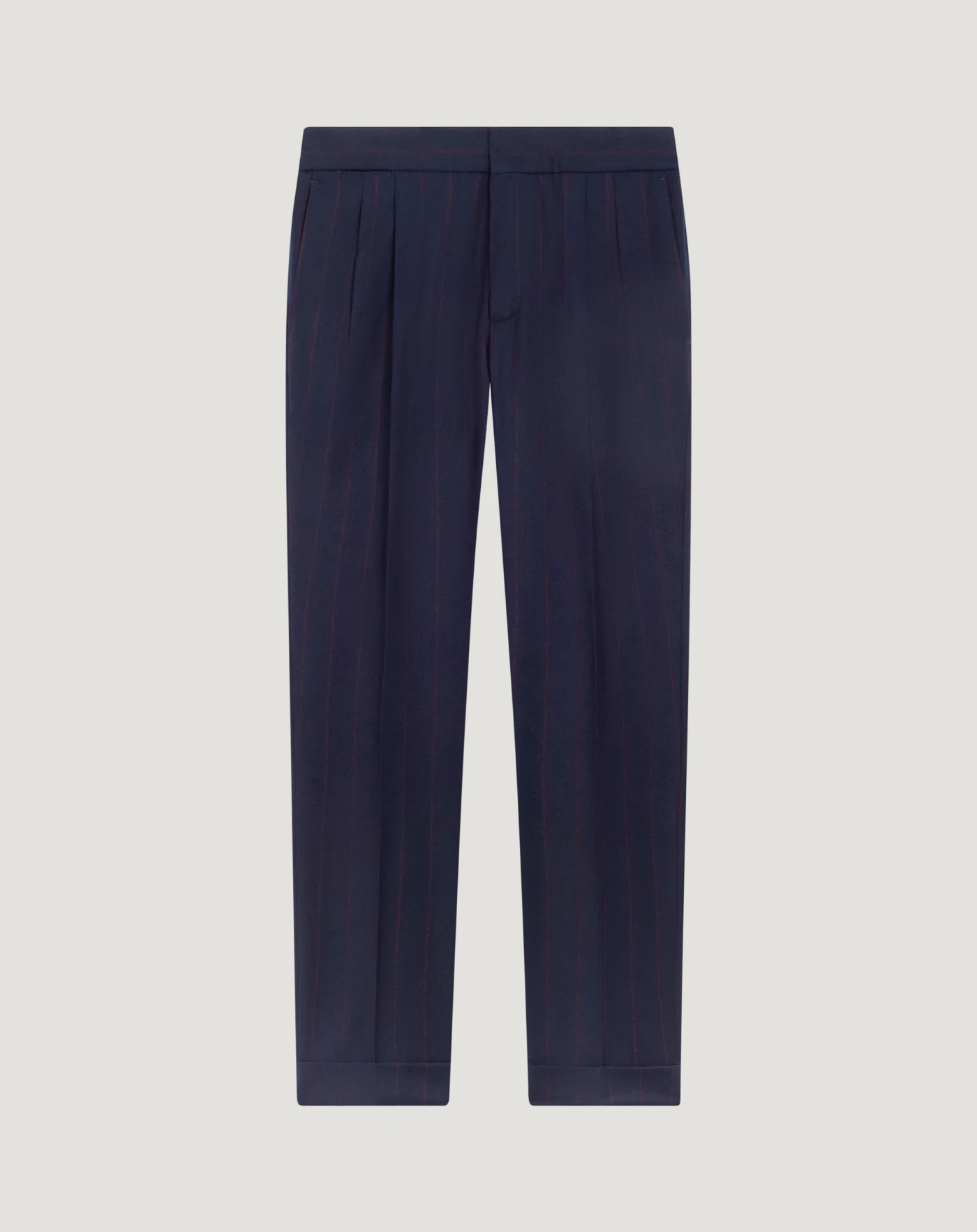 Gentleman trousers in checked flannel