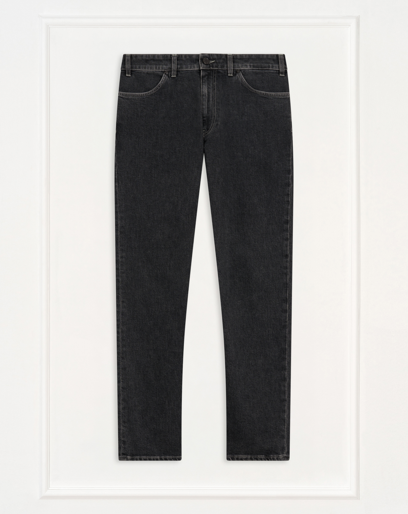 Band jeans in black stretch denim