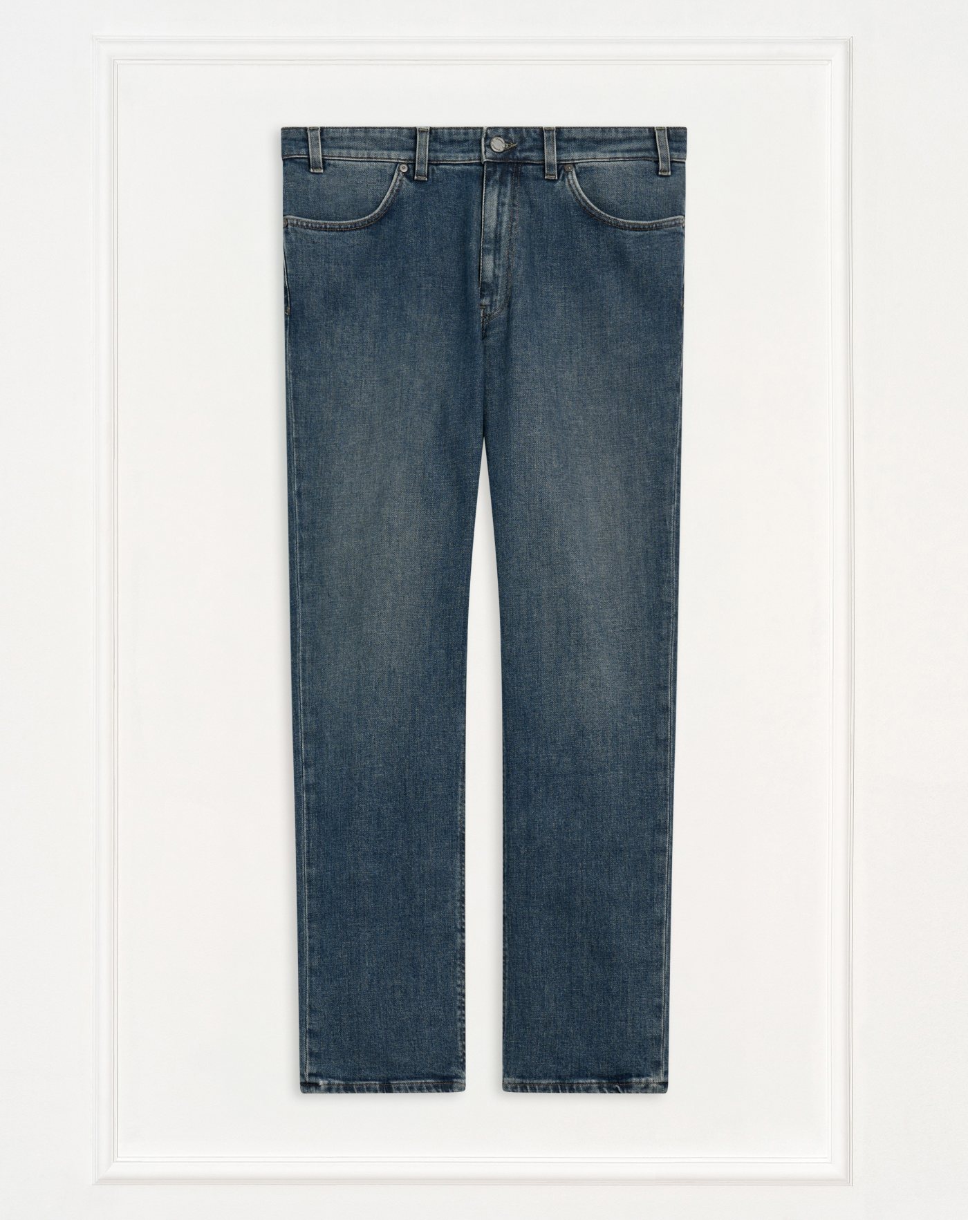 Band jeans in blue stretch denim