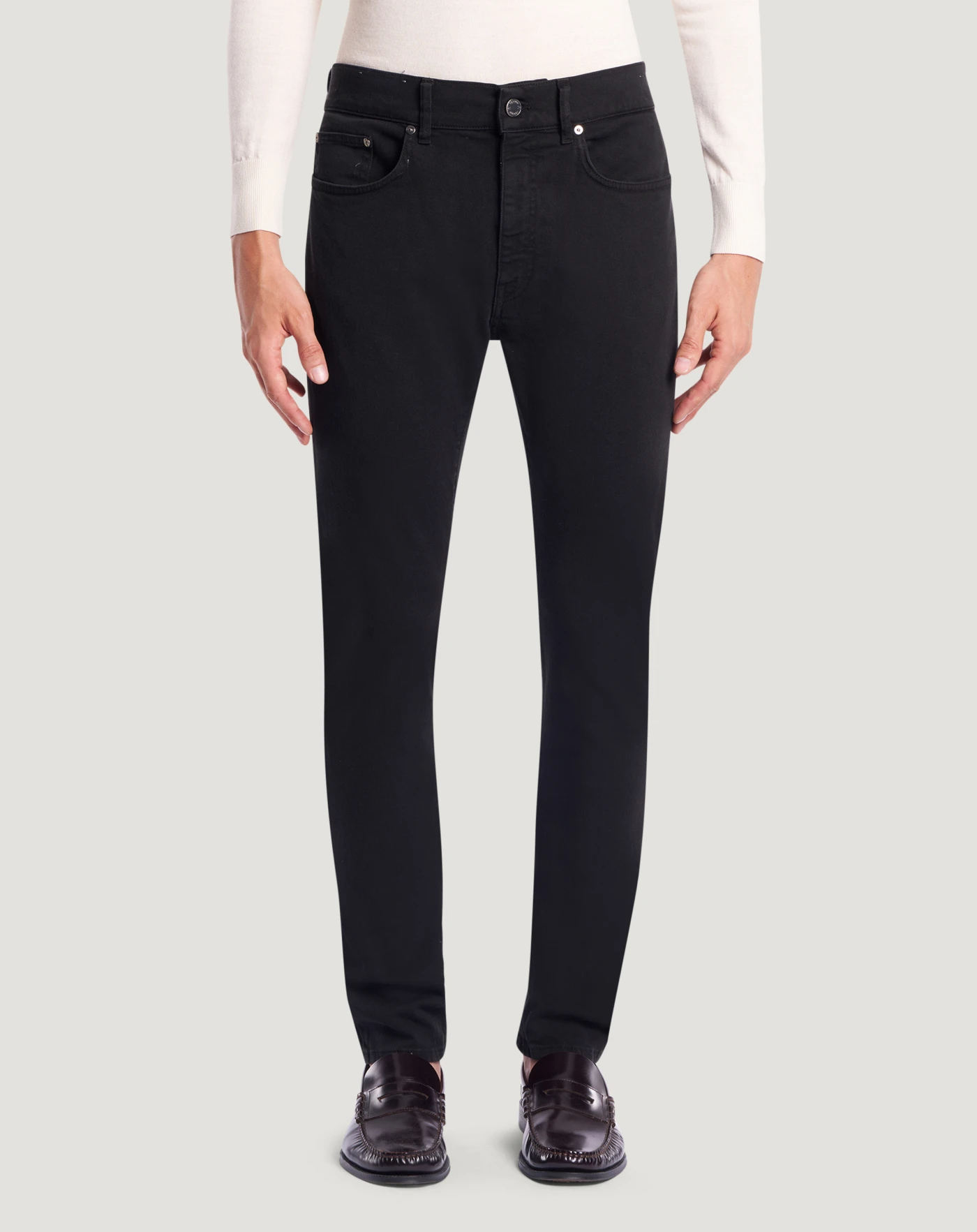 メンズストレッチブラックデニム Mickジーンズ ブラック | PT Torino