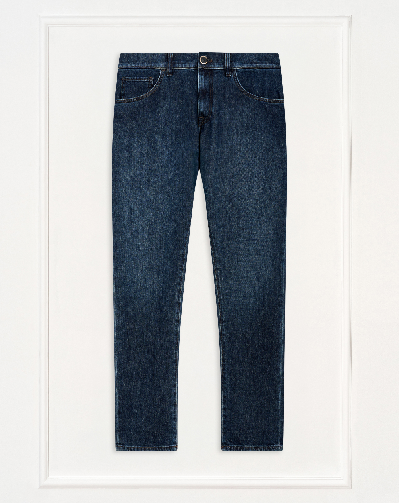 Breakbeat Zip jeans in stretch denim