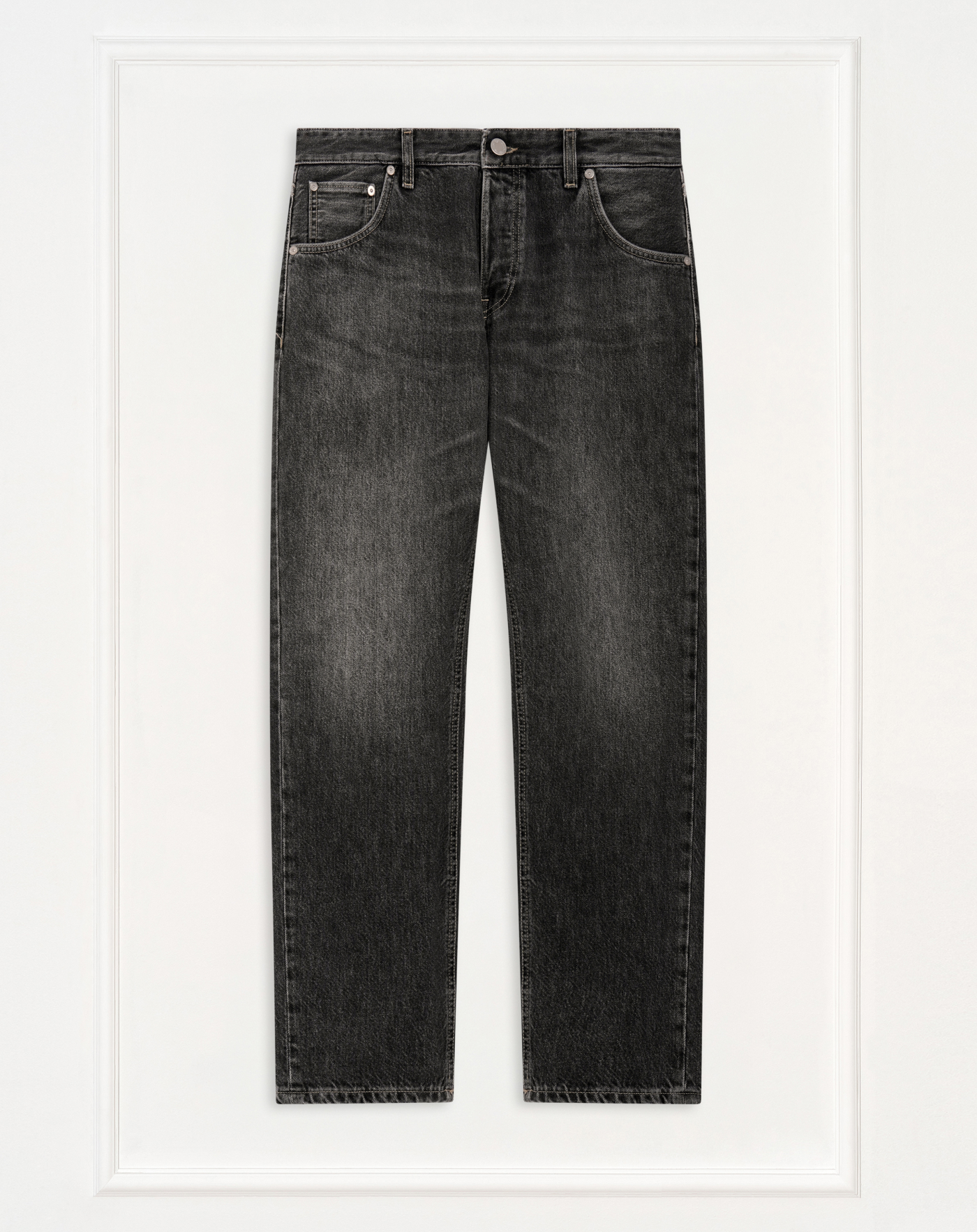 Rebel jeans in black rigid denim