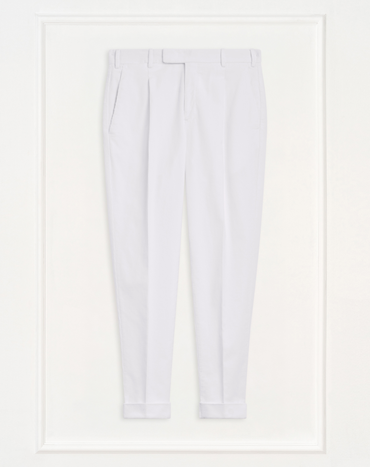 Rebel trousers in faded-effect velvet