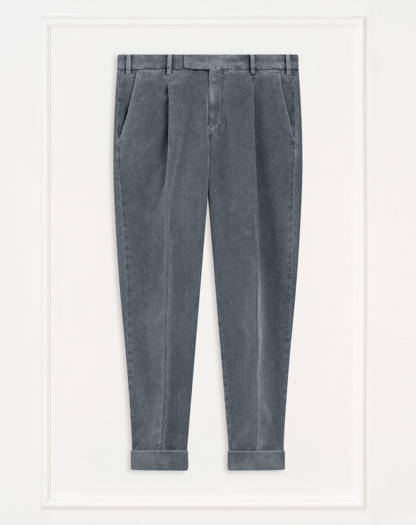 Rebel trousers in faded-effect velvet