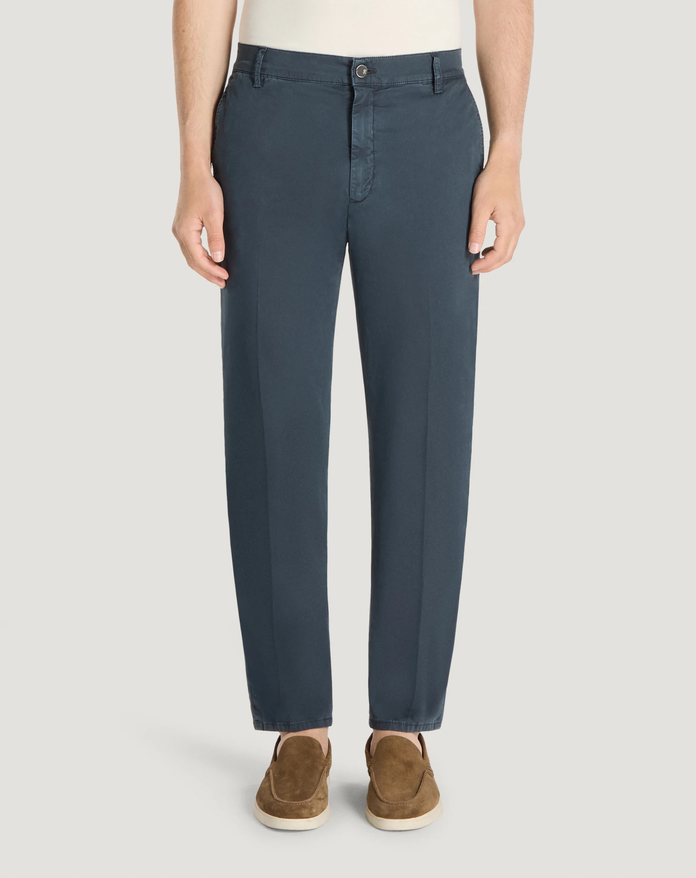 Pantaloni Reggae Chino in gabardina stretch da uomo, blu