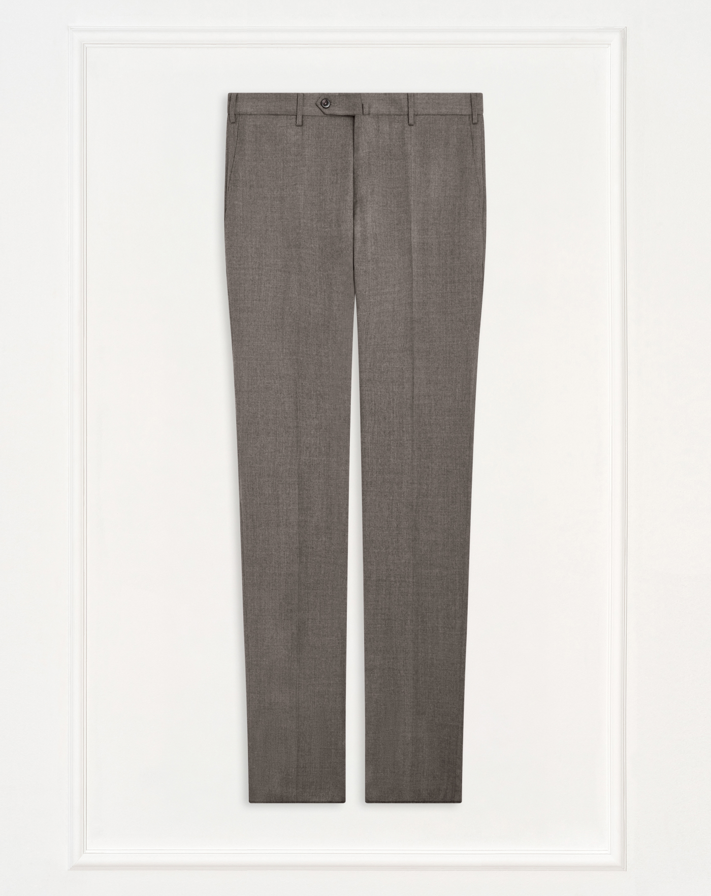 Slim trousers in wool flannel