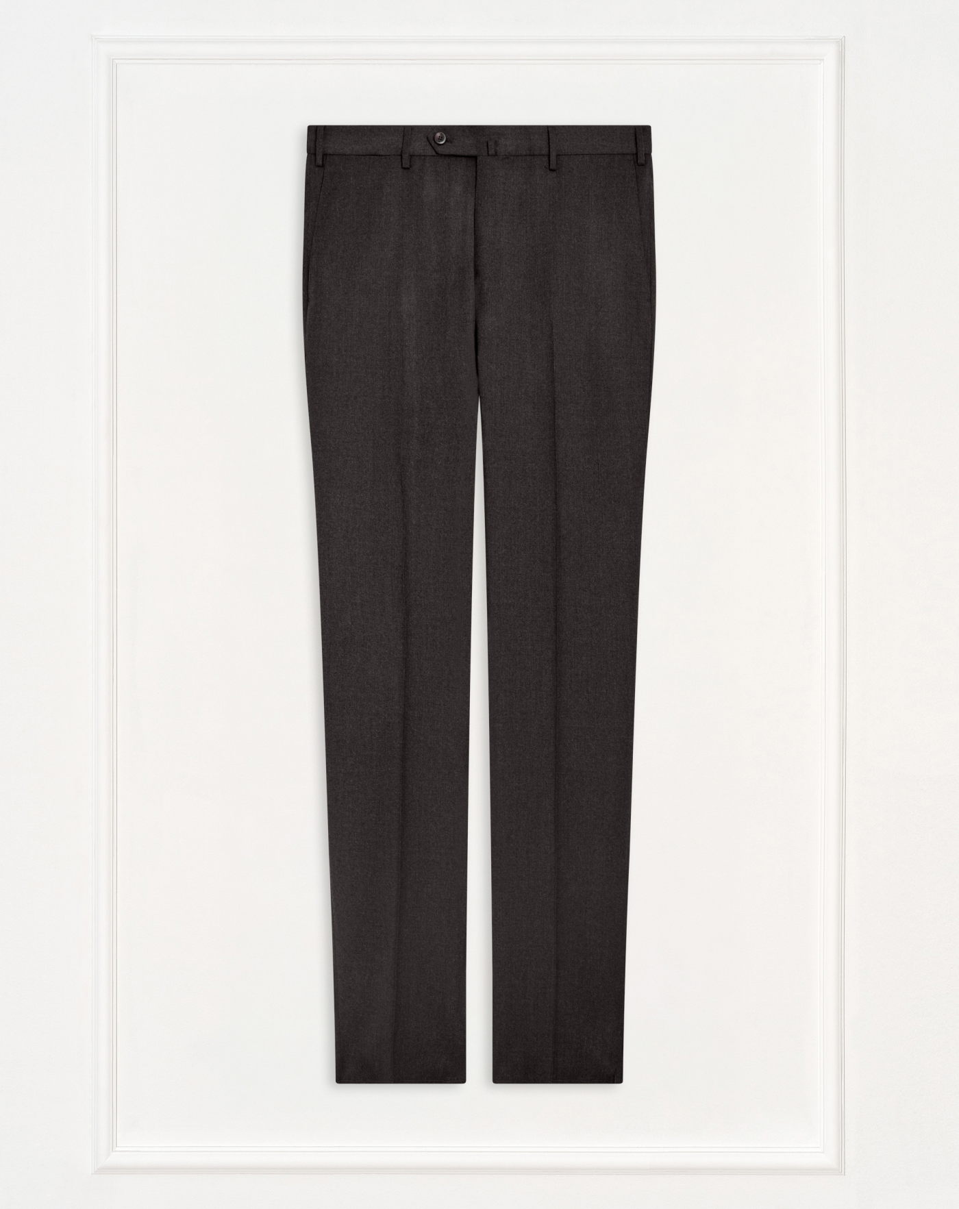 Slim trousers in wool flannel