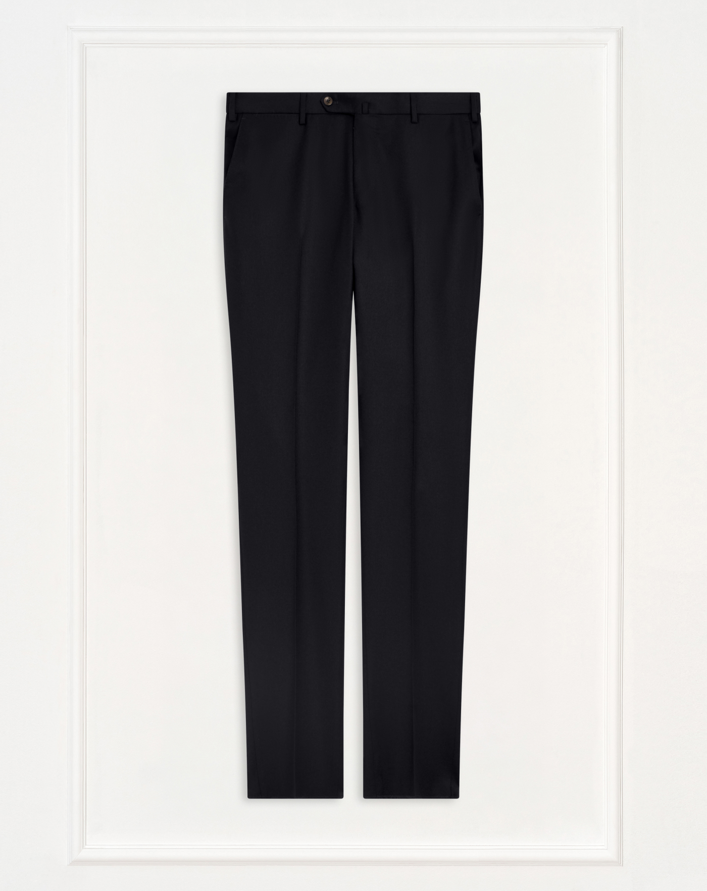 Slim trousers in wool flannel