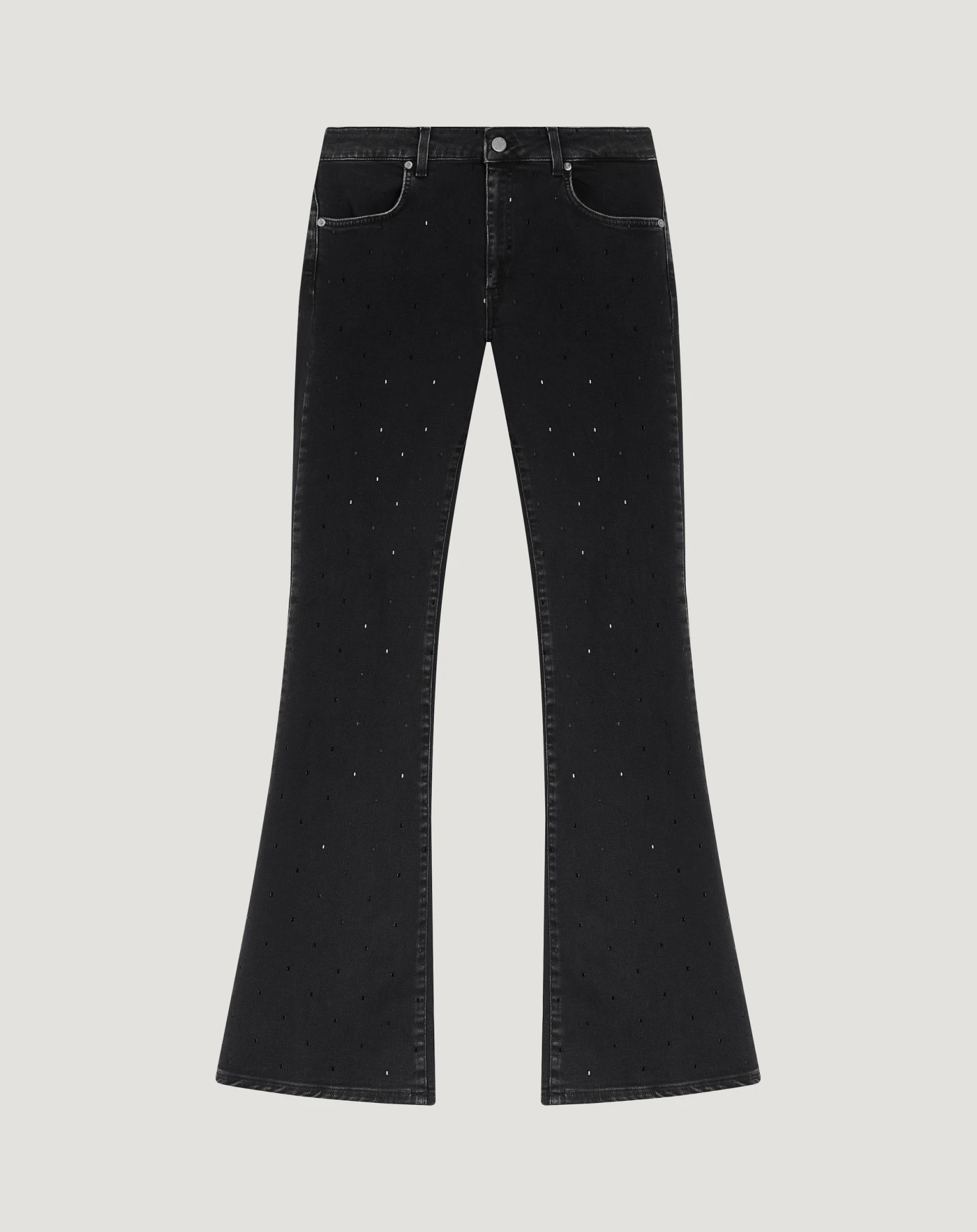 Jeans Kate in black denim stretch riciclato