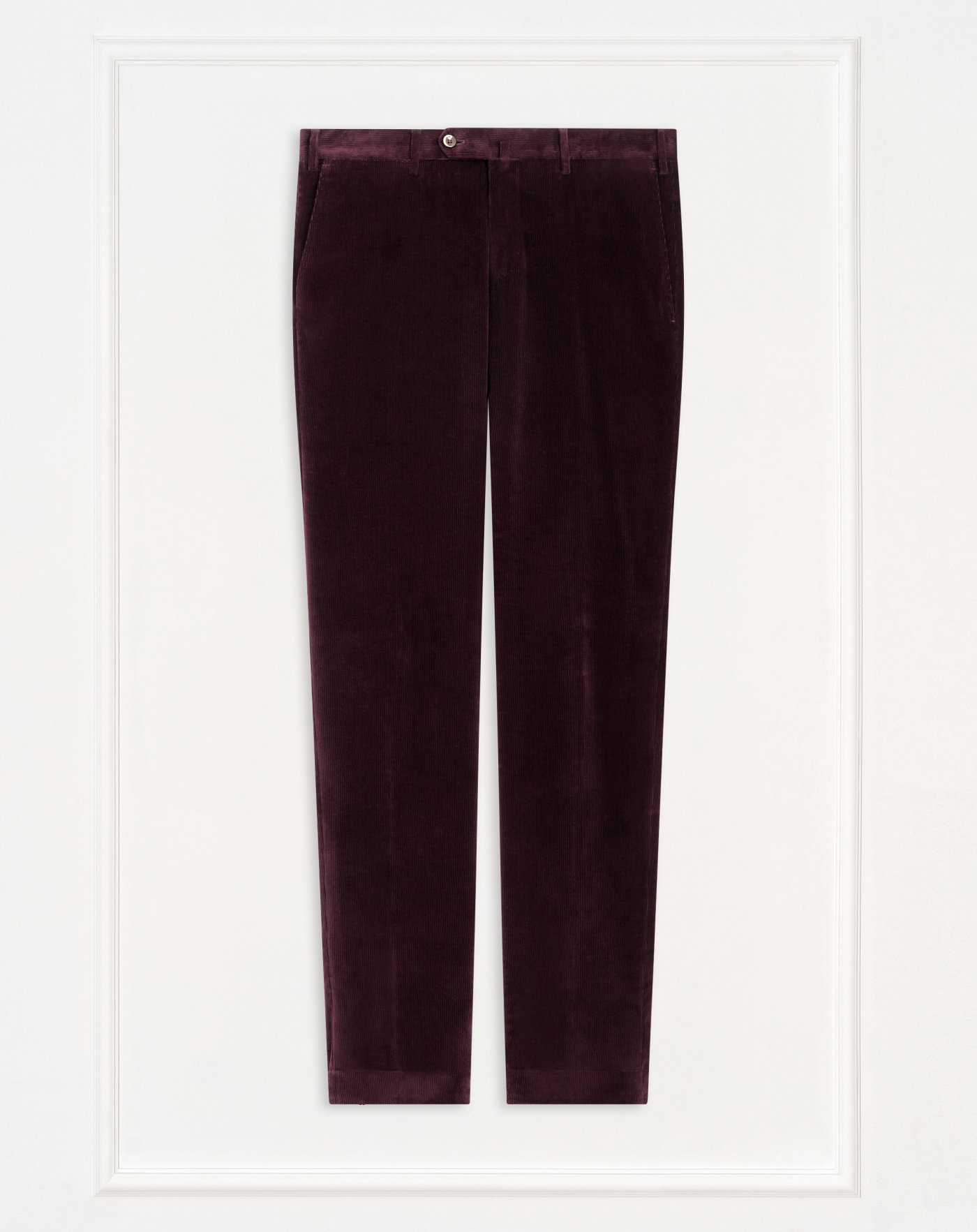 Slim trousers in super soft velvet