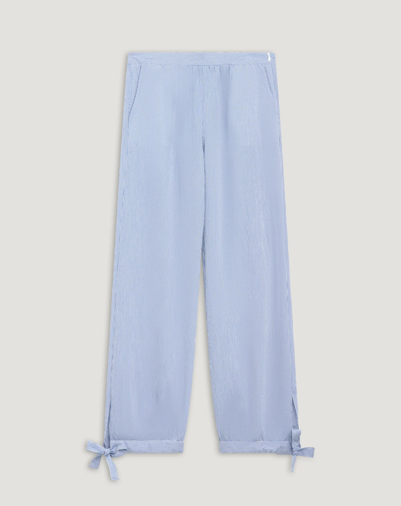 Odette trousers in fil-à-fil viscose