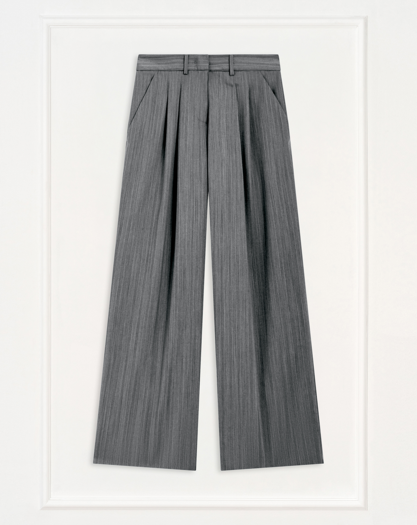 Frankie trousers in herringbone wool